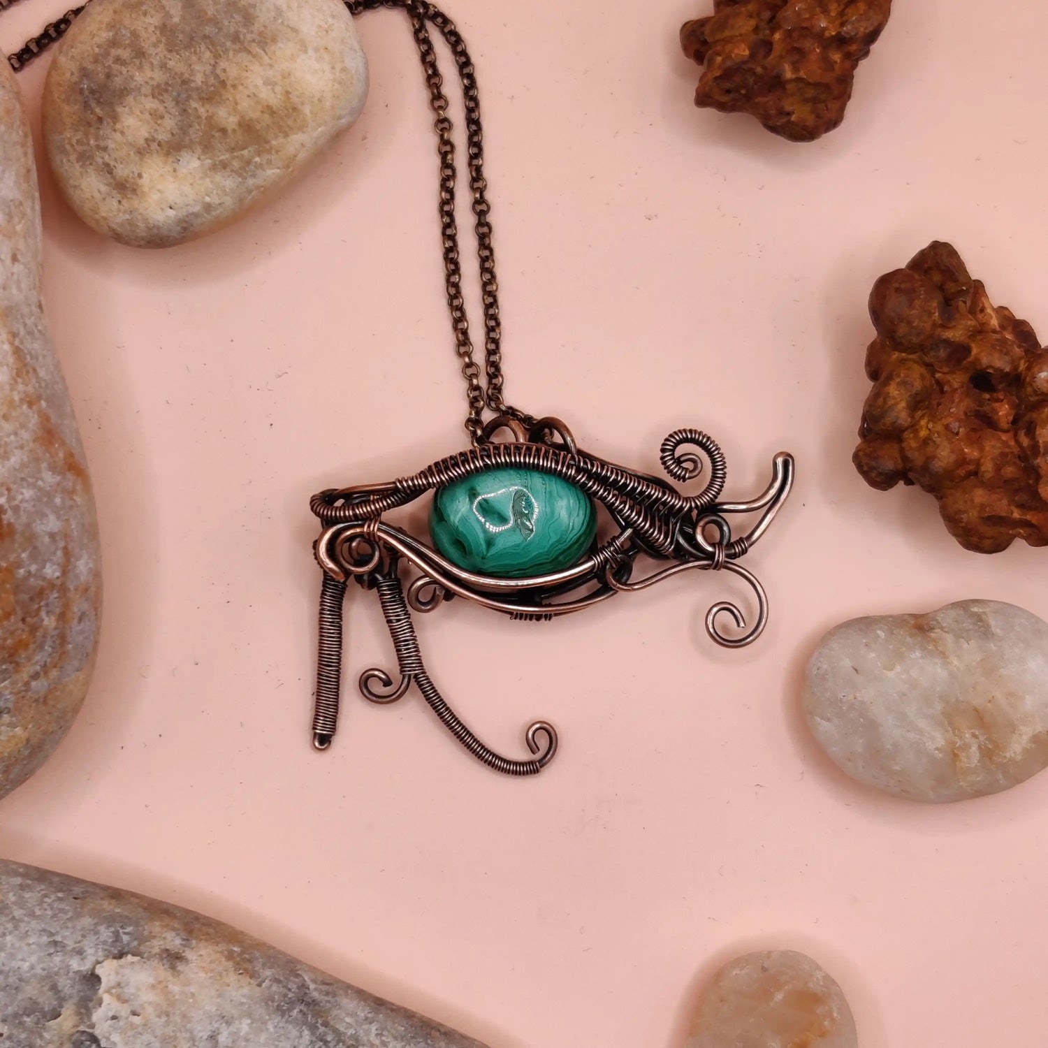 Handcrafted malechite Jewellery at Sanguine Aura