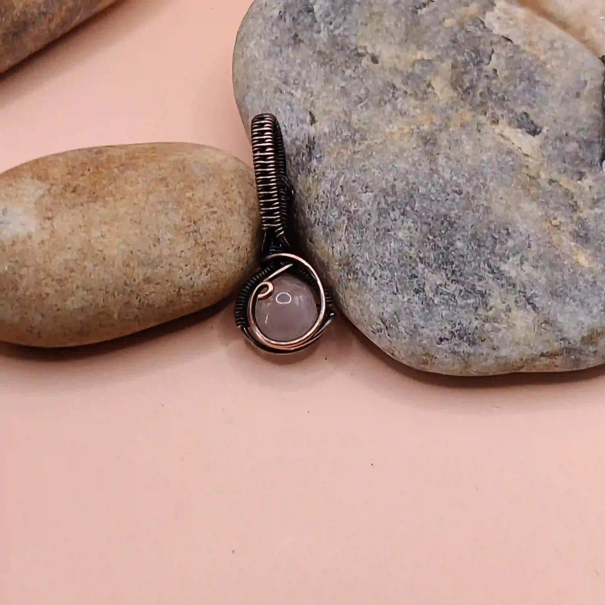 Aaradhya – Rose Quartz Necklaces SA2 By Sanguine Aura Handcrafted Jewellery
