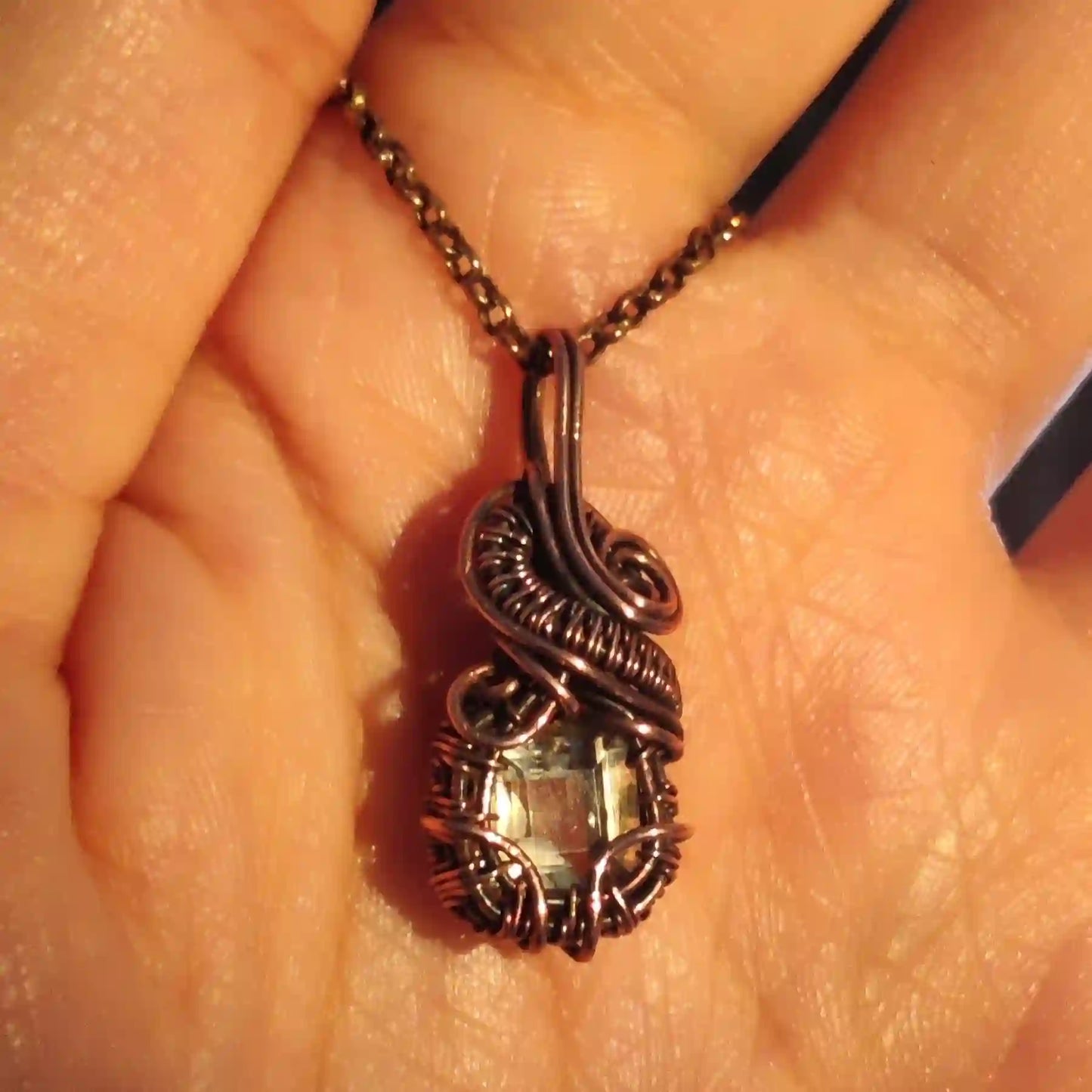 Aarna - Citrine Necklace By Sanguine Aura Handcrafted Jewellery