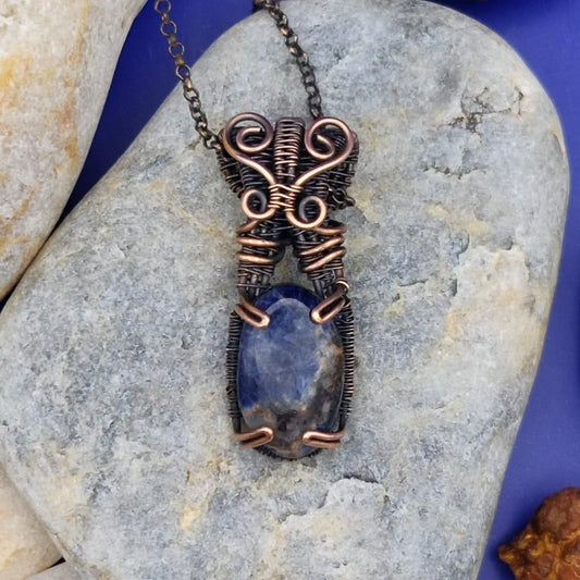 Chaitya- Sodalite  Necklace- 003 SA2 By Sanguine Aura Handcrafted Jewellery