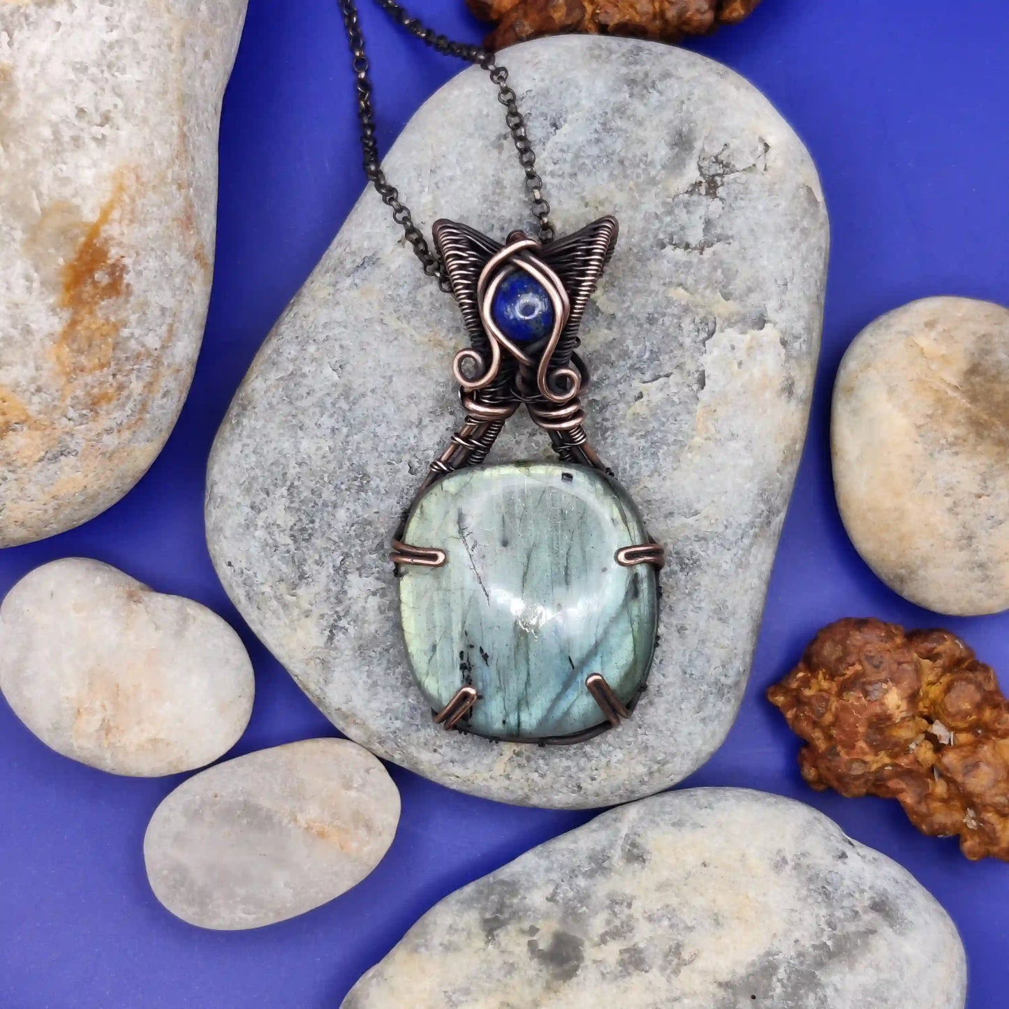 Daiva- Labradorite Necklace 001 By Sanguine Aura Handcrafted Jewellery