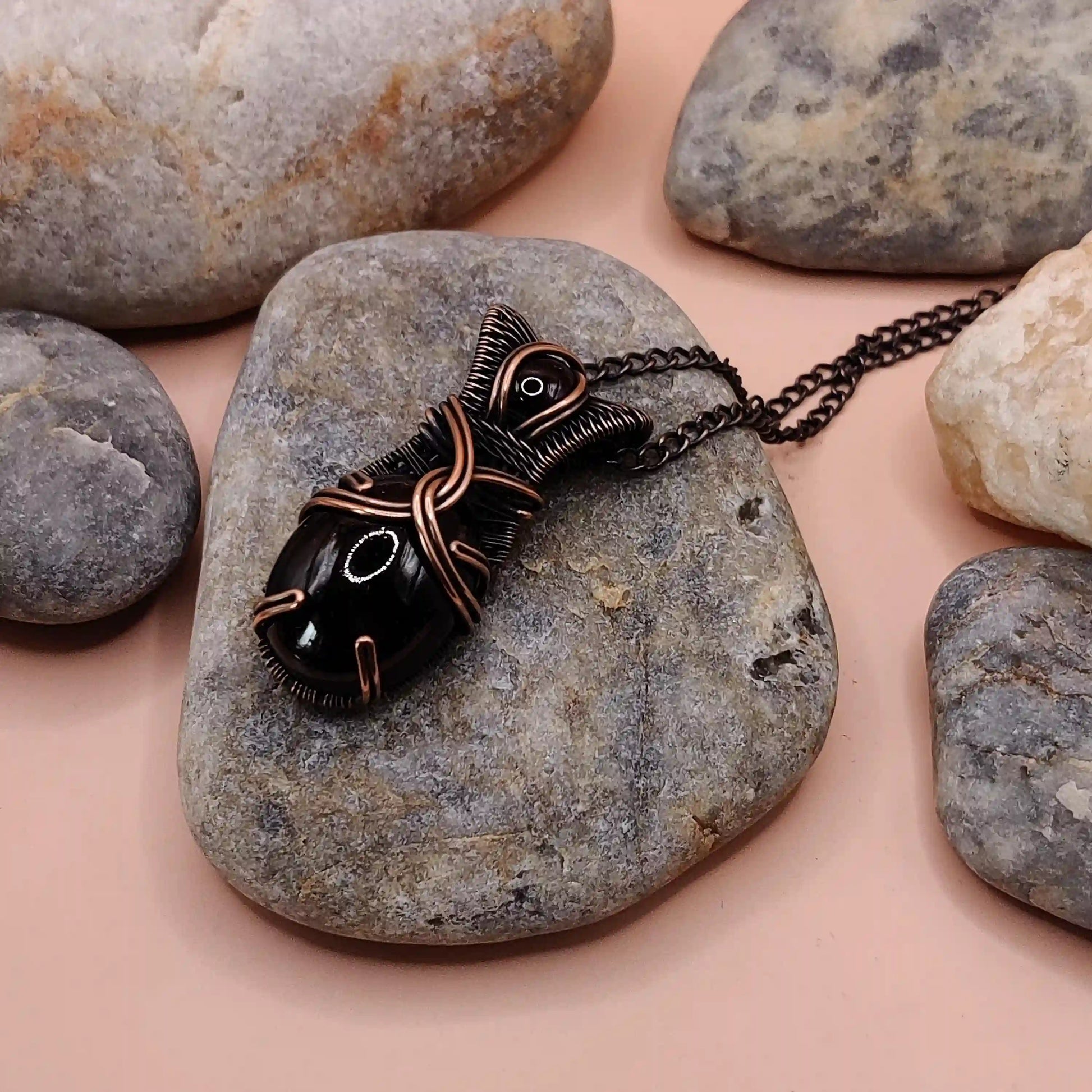 Daiva - Garnet Doublet Necklace 004 SA3 By Sanguine Aura Handcrafted Jewellery.