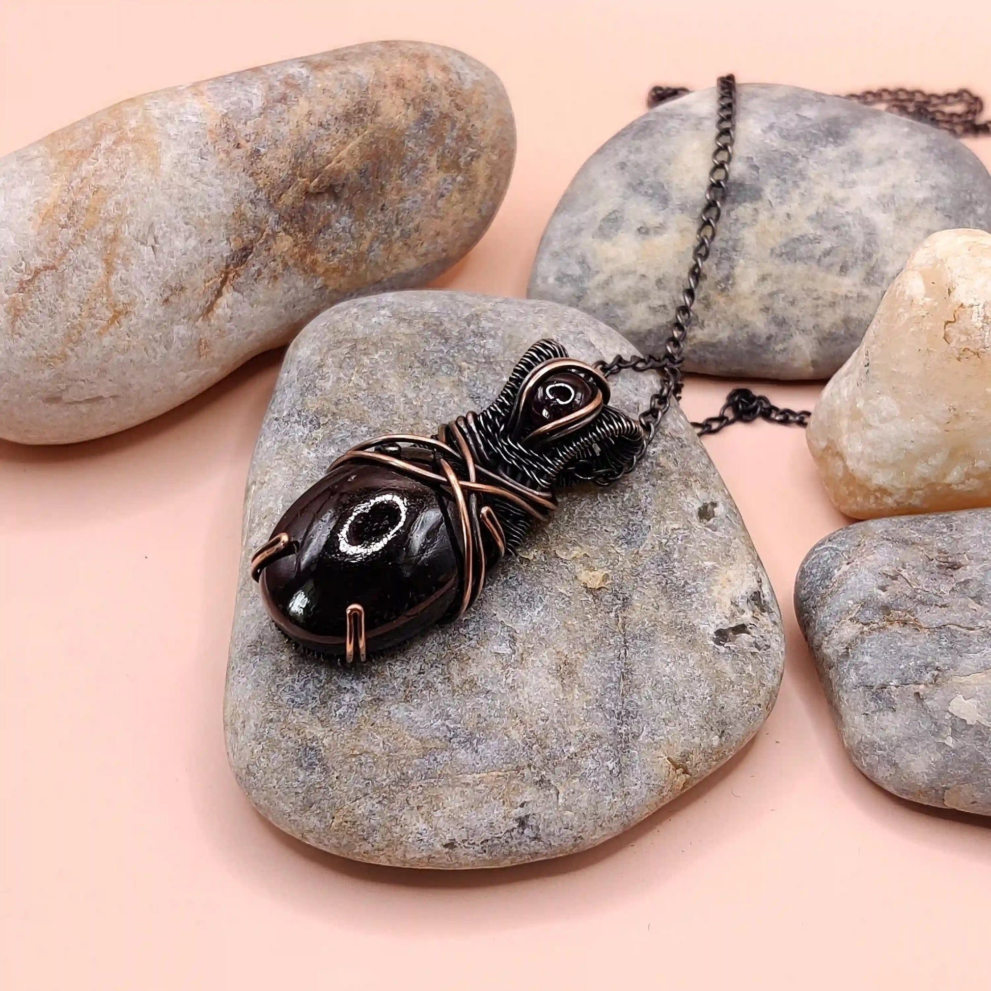 Daiva - Garnet and Garnet Necklace 001 SA2 By Sanguine Aura Handcrafted Jewellery
