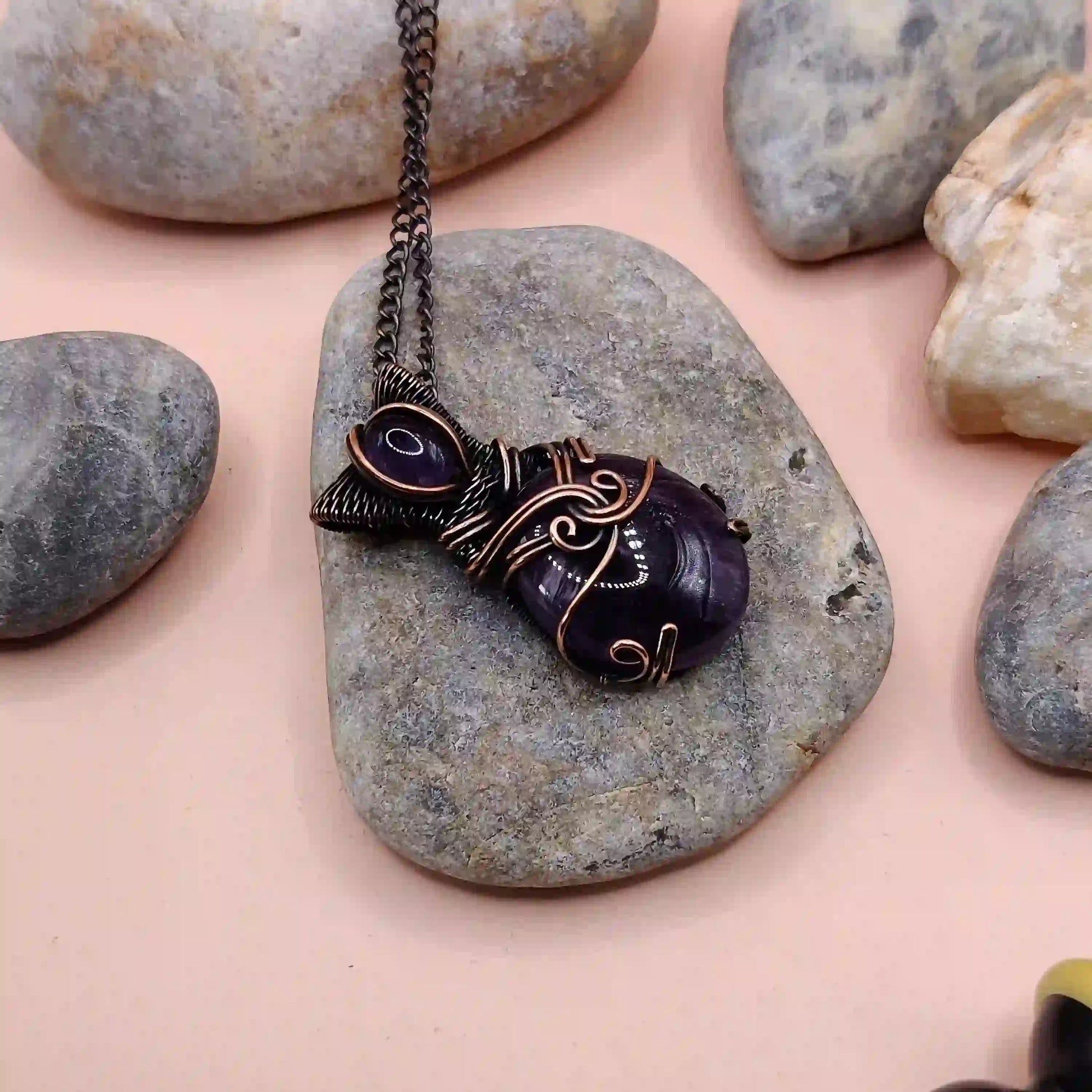 Daiva Amethyst Necklace 001 By Sanguine Aura Handcrafted Jewellery
