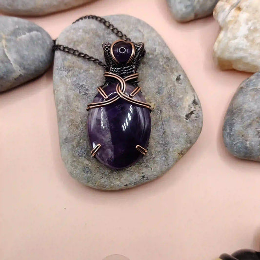 Daiva Amethyst Necklace 002 By Sanguine Aura Handcrafted Jewellery