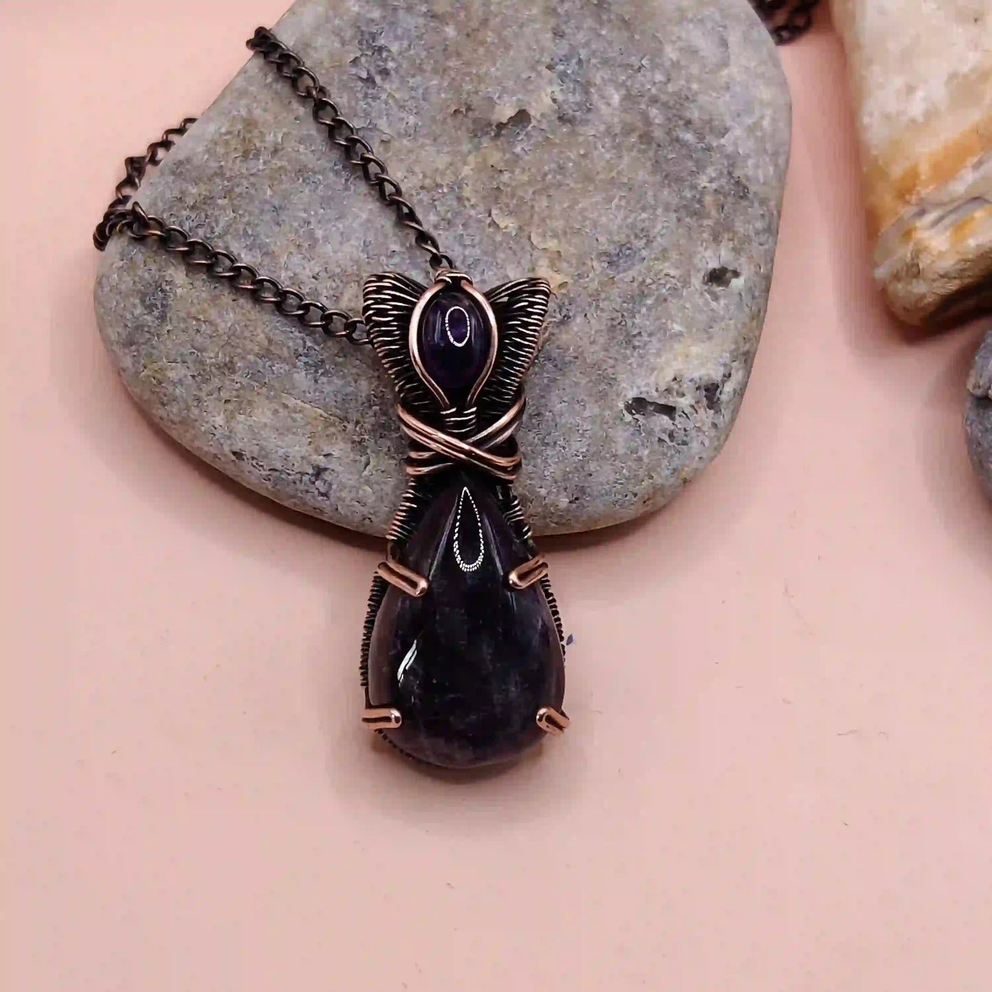 Daiva Amethyst Necklace 004 By Sanguine Aura Handcrafted Jewellery