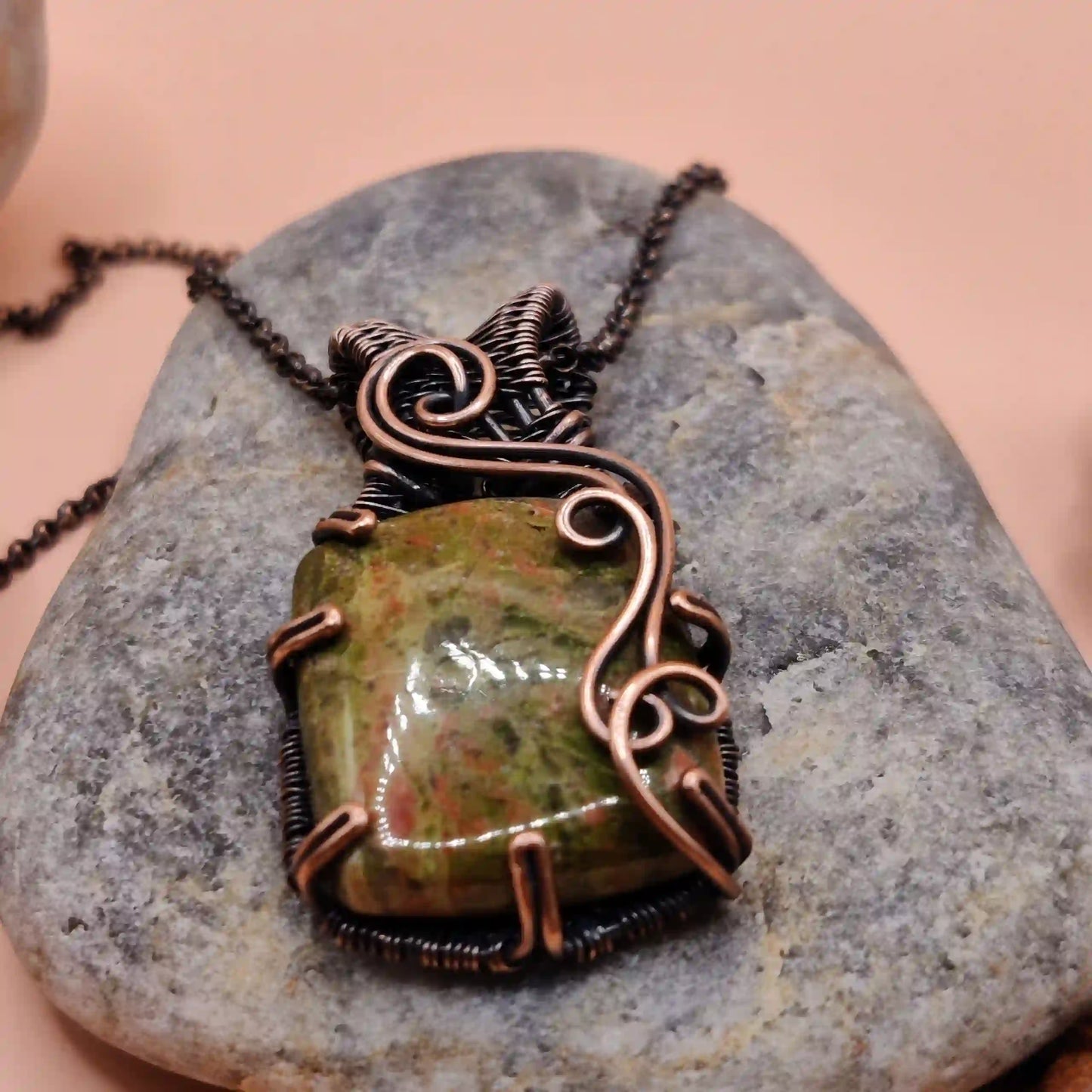 Taara – Unakite Necklace By Sanguine Aura Handcrafted Jewellery