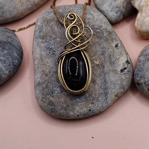 Dakshi-Amethyst Necklace-001 By Sanguine Aura Handcrafted Jewellery
