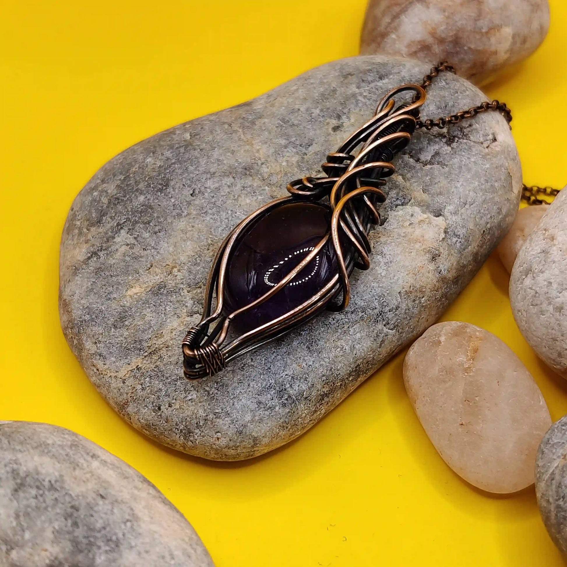 Dasya Amethyst Necklace By Sanguine Aura Handcrafted Jewellery