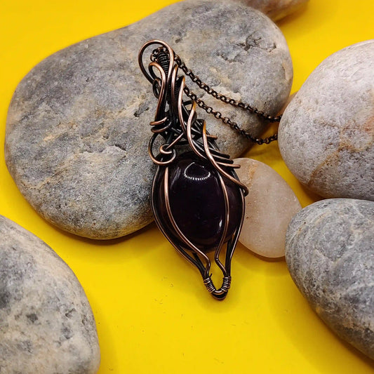 Dasya Amethyst Necklace SA1 By Sanguine Aura Handcrafted Jewellery