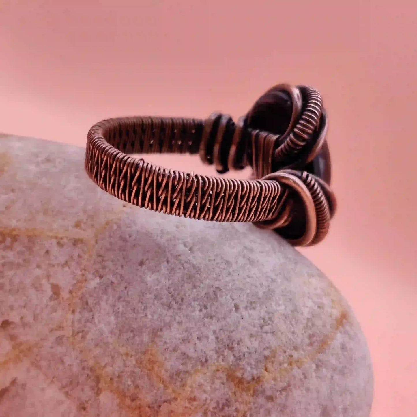 Deacon-Garnet Ring SA2 By Sanguine Aura Handcrafted Jewellery