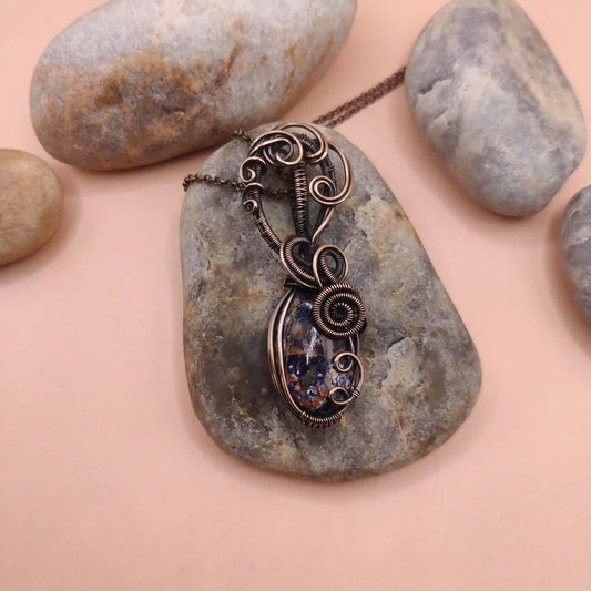 Ekaa - Sodalite Necklace 001 SA1 By Sanguine Aura Handcrafted Jewellery