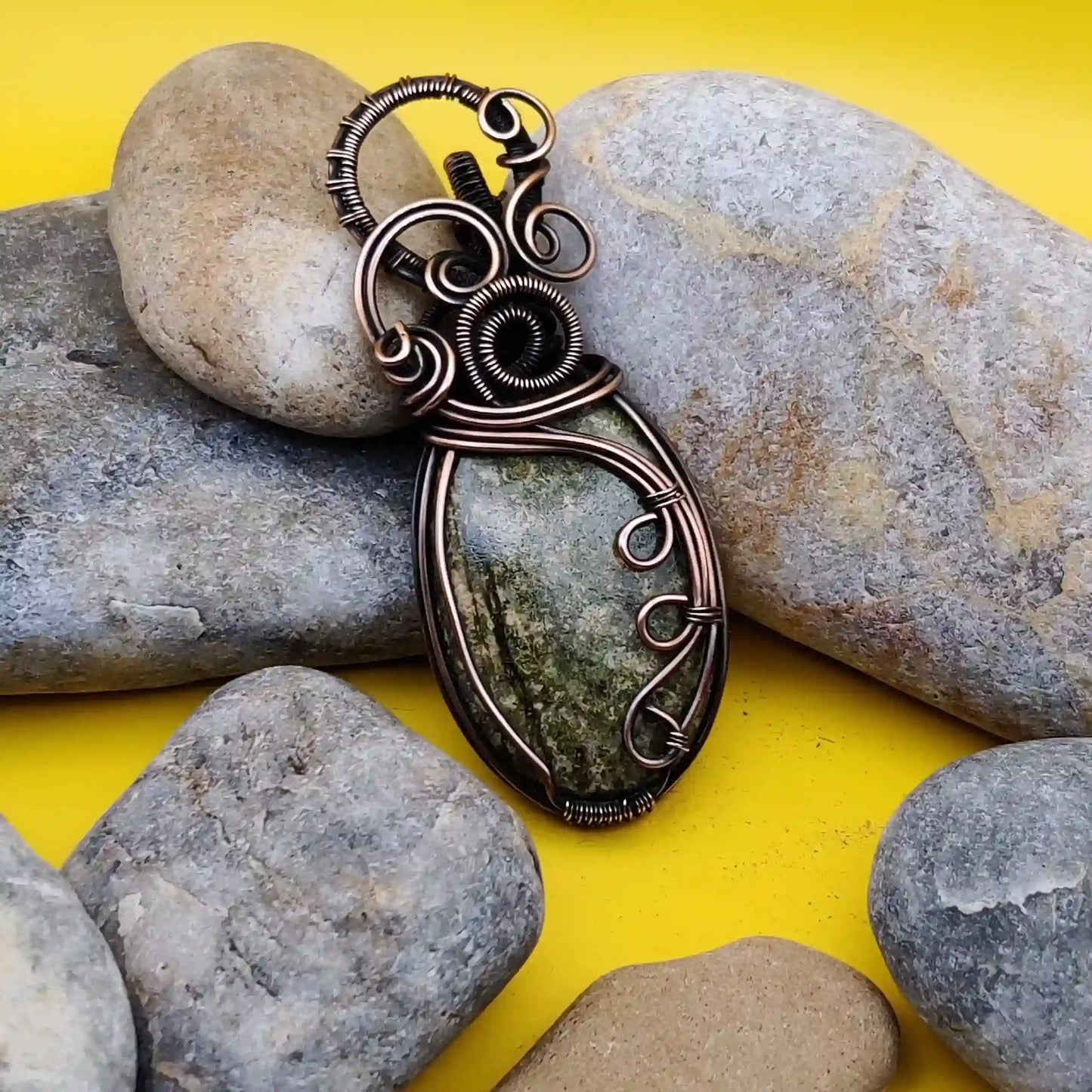 Ekaa_Unakite_Necklace-_004_SA1 By Sanguine Aura Handcrafted Jewellery