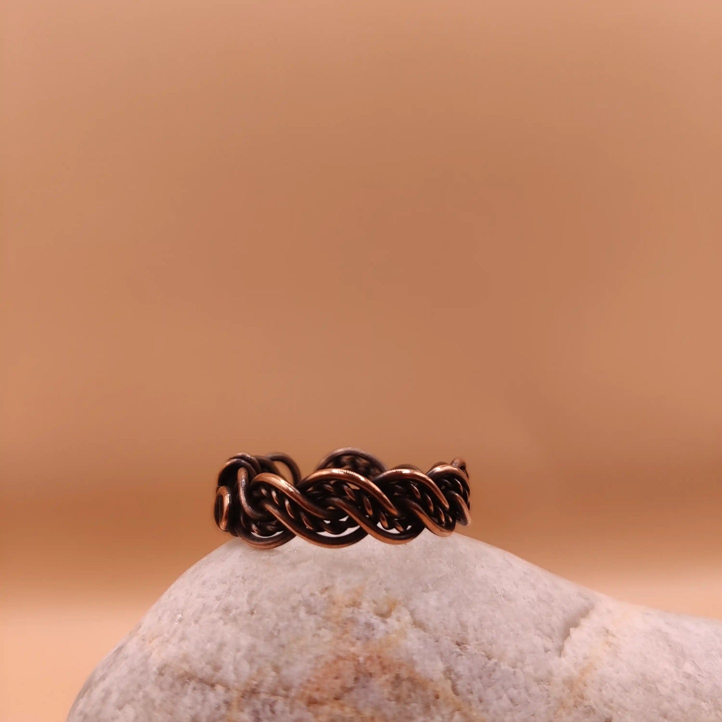 Gorgon - Antiqued Pure Copper Ring SA5 By Sanguine Aura Handcrafted Jewellery