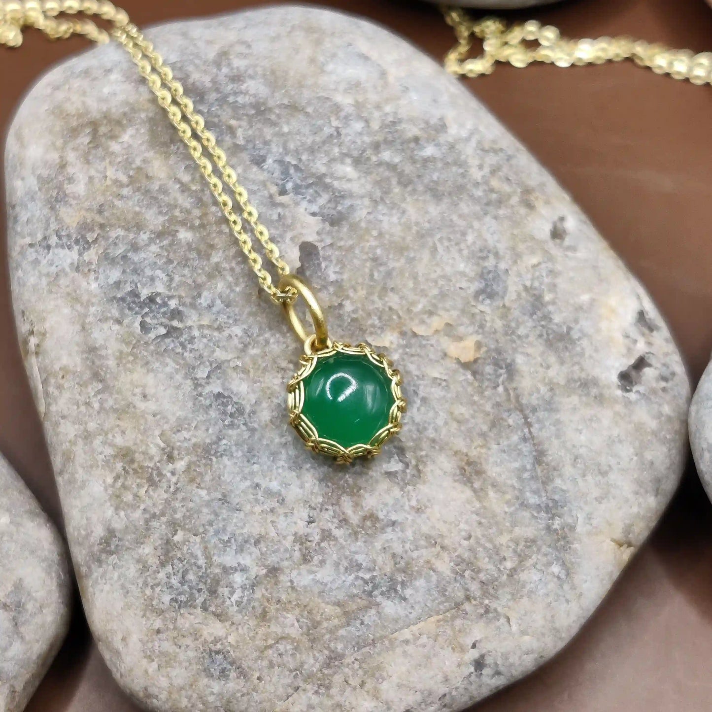 Meera - Green Onyx Necklace By Sanguine Aura Handcrafted Jewellery