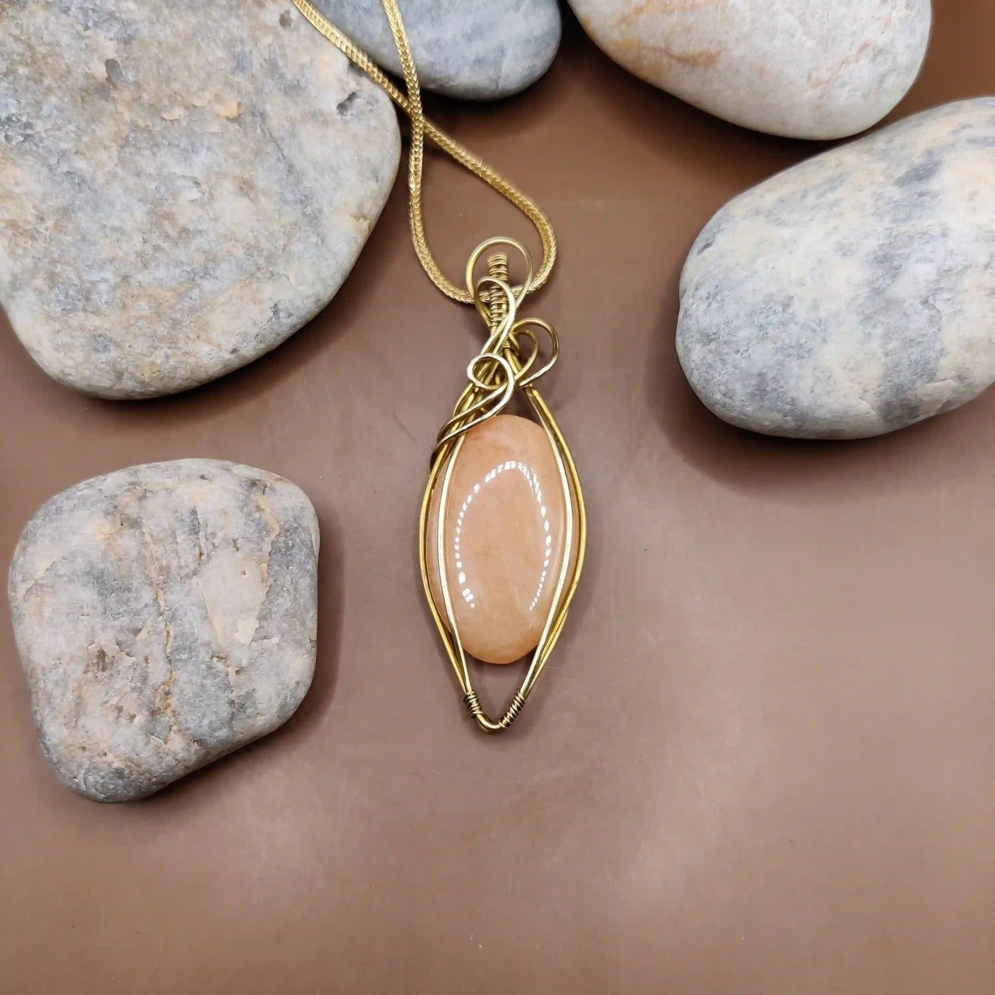 Viti – Pink Amazonite Necklace By Sanguine Aura Handcrafted Jewellery