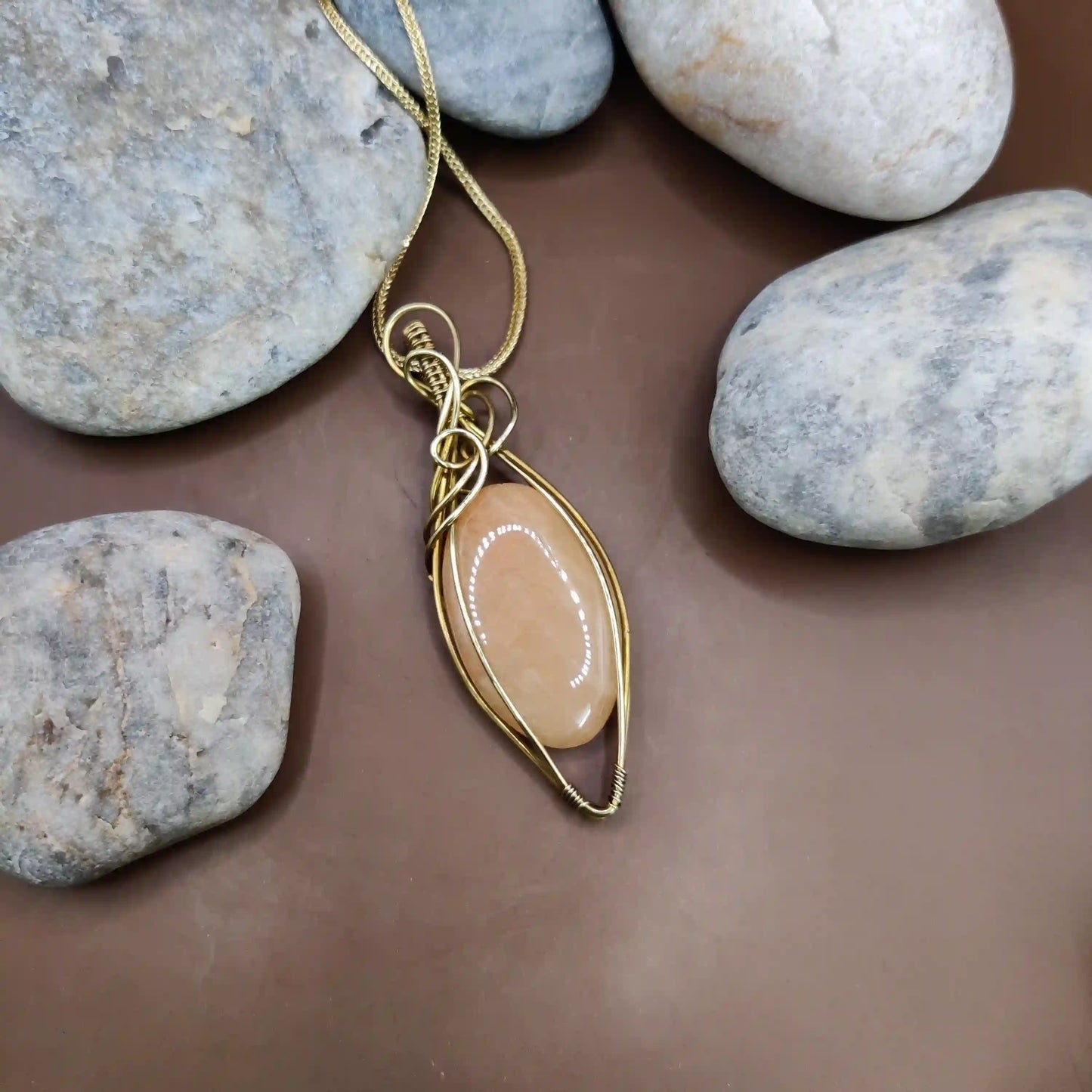Viti – Pink Amazonite Necklace By Sanguine Aura Handcrafted Jewellery