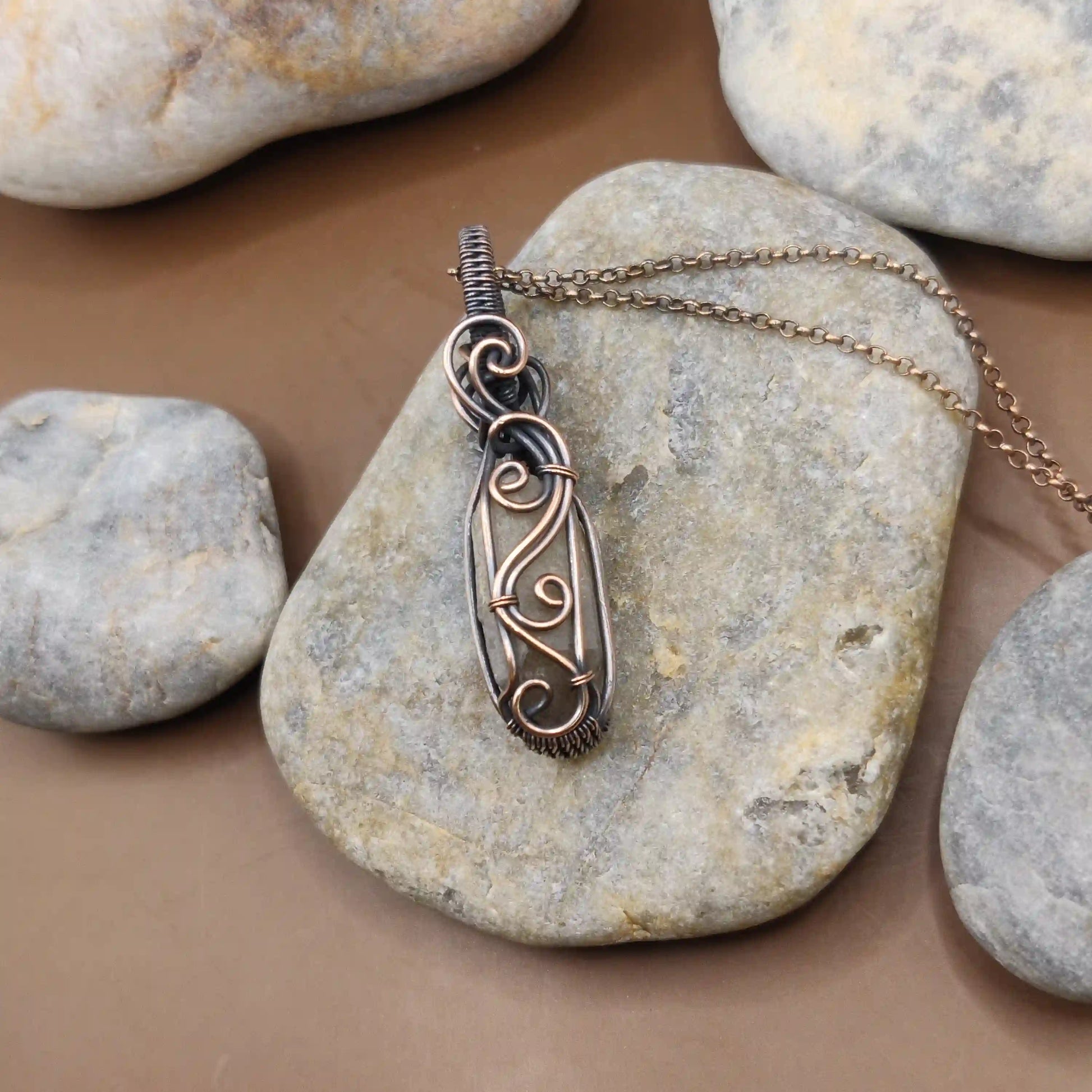 Aadhini - Kundalini Quartz / Citrine Necklace 0013 SA3 By Sanguine Aura Handcrafted Jewellery