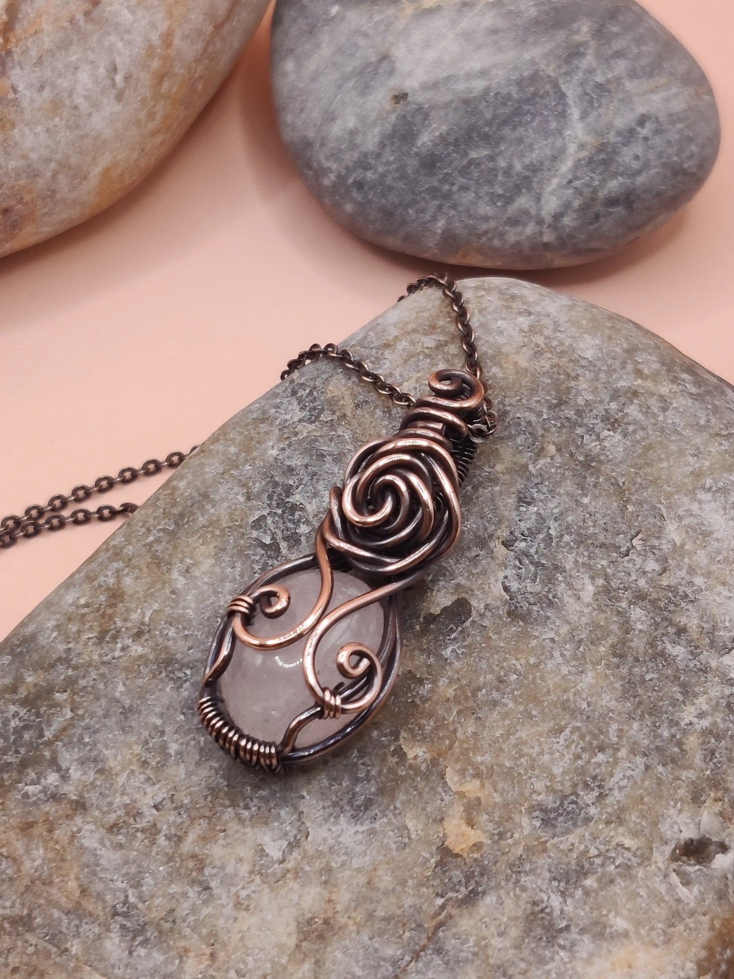 Tanvi - Rose Quartz Necklace 002