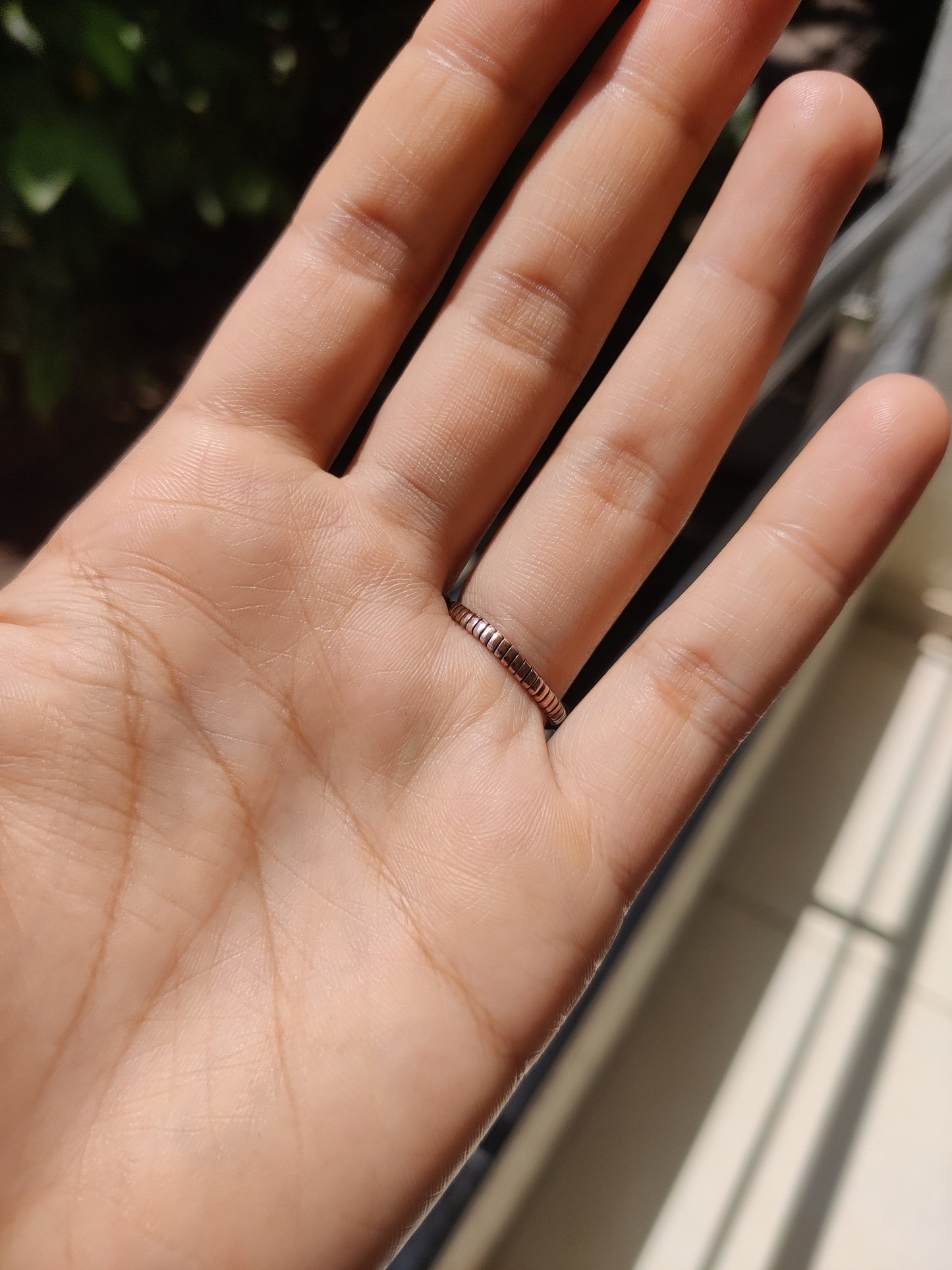Kanika - Garnet Copper Ring
