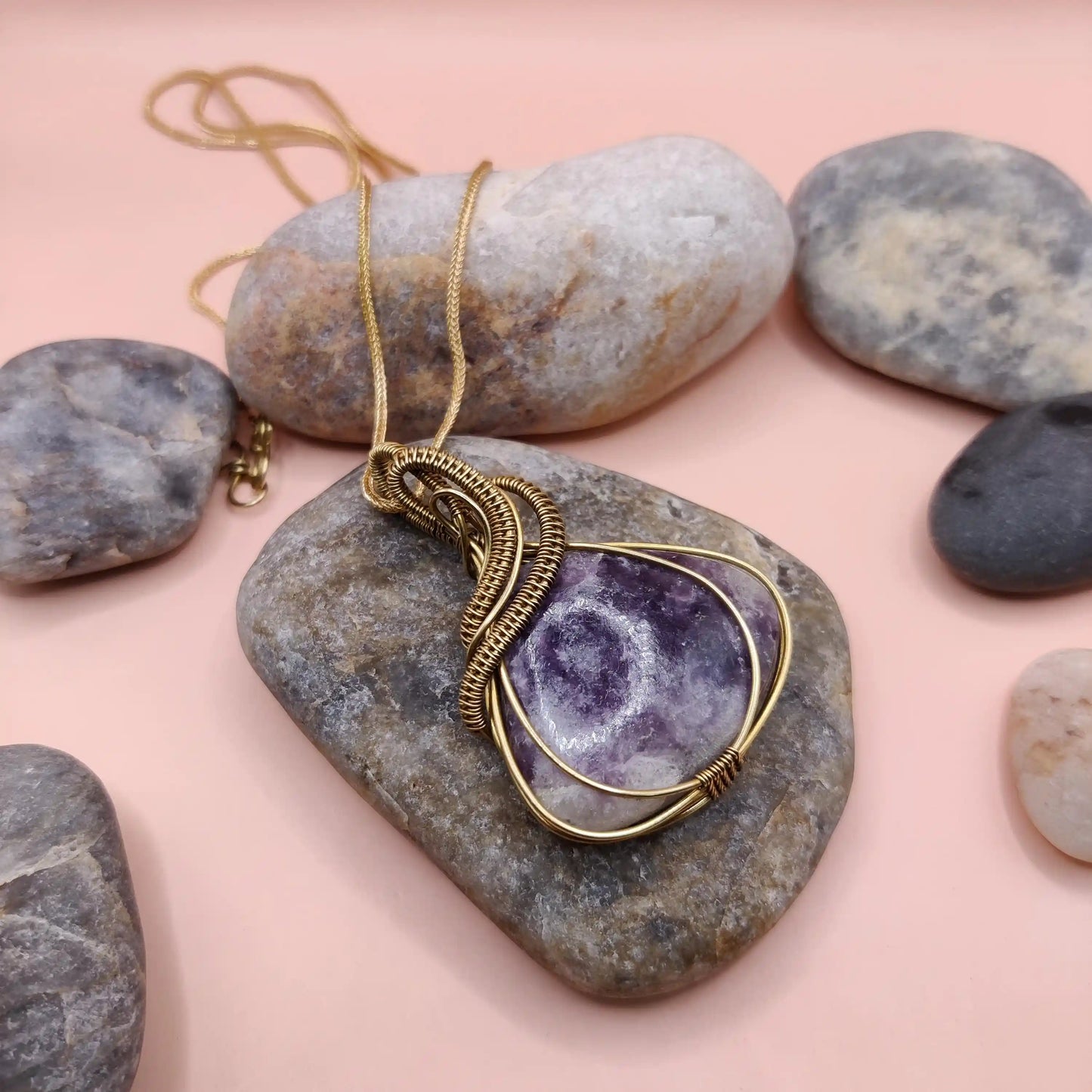 Anushka - Lepidolite Necklace - 001