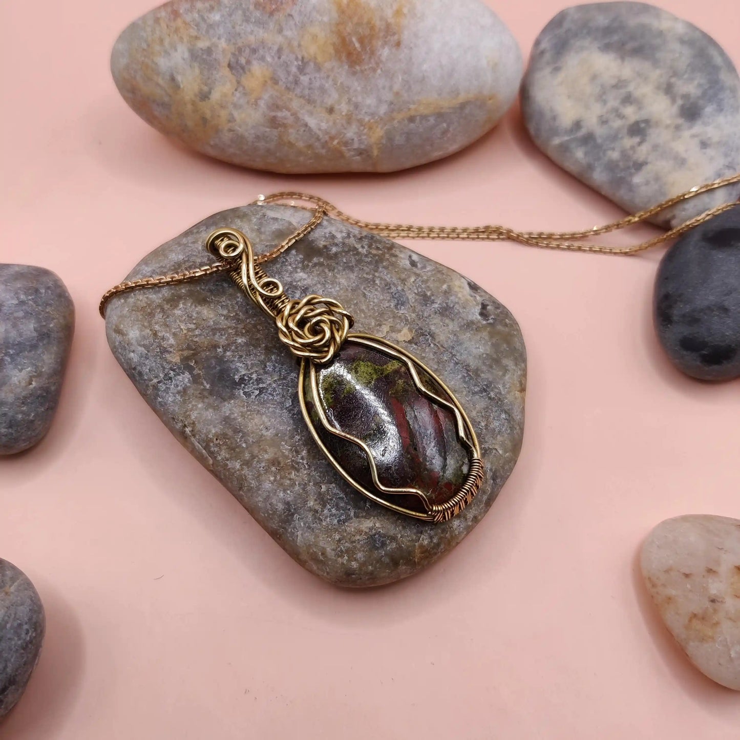 Dakshi - Bloodstone Necklace