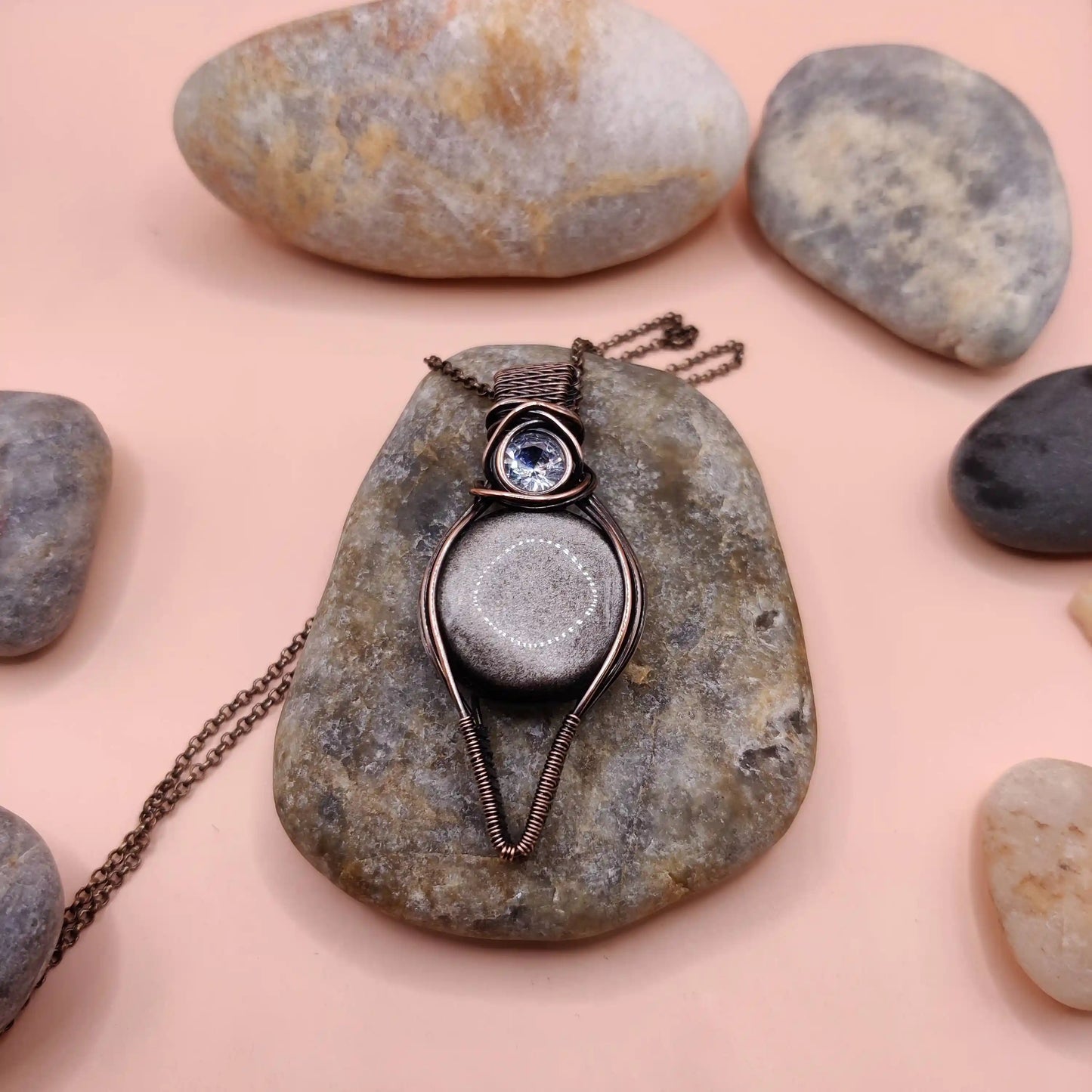 Viti - Silver Sheen Obsidian Necklace