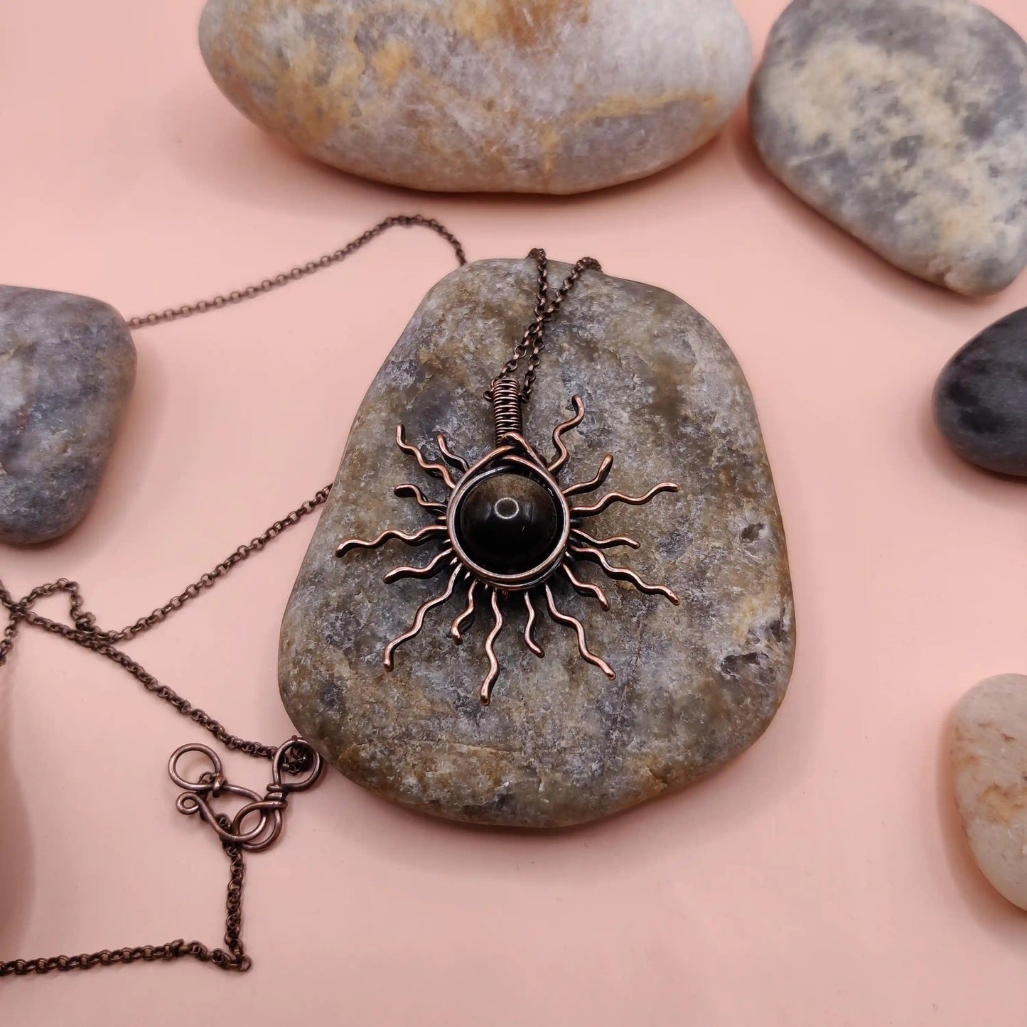 Urja - Golden Sheen Obsidian Necklace