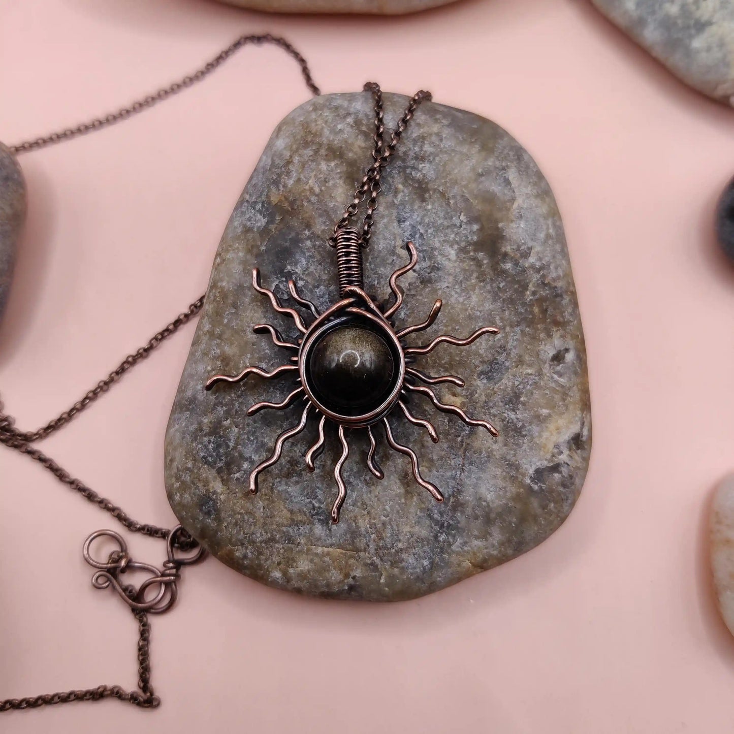 Urja - Golden Sheen Obsidian Necklace