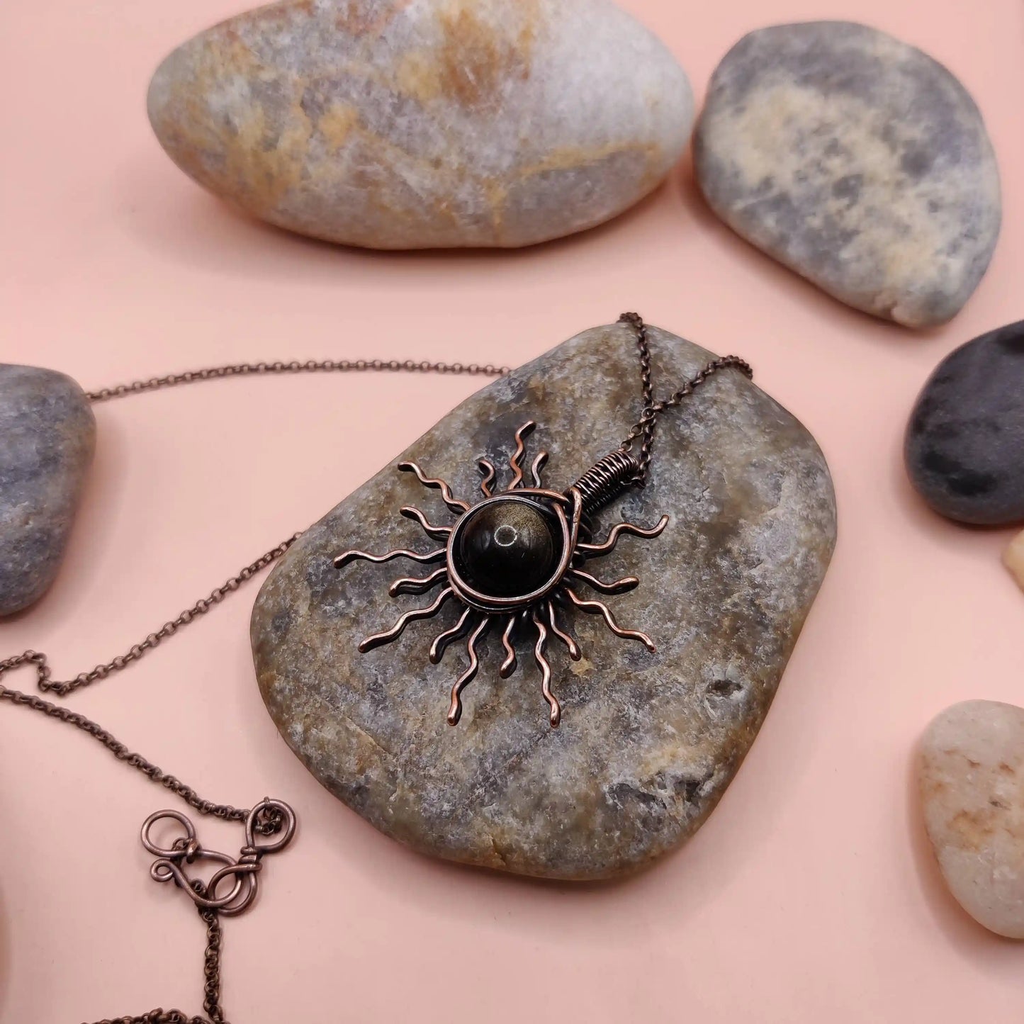 Urja - Golden Sheen Obsidian Necklace
