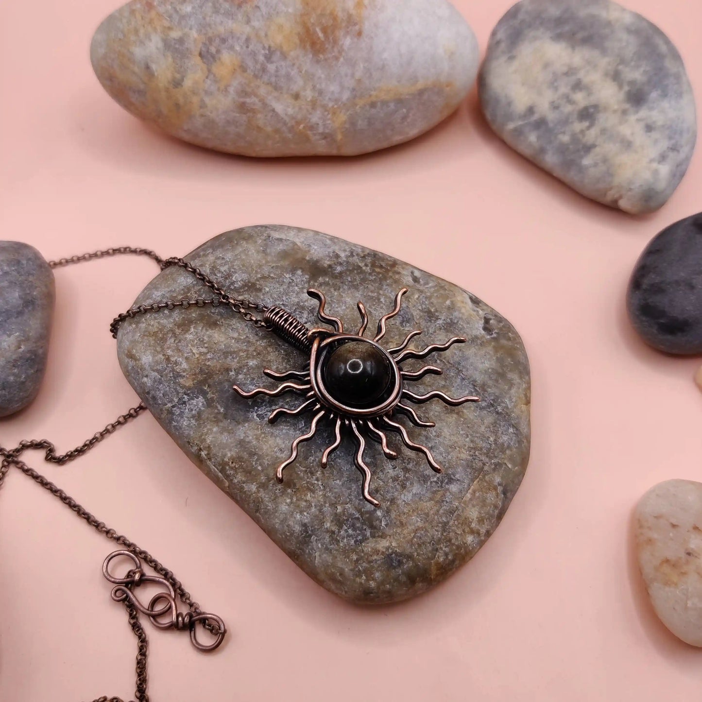 Urja - Golden Sheen Obsidian Necklace