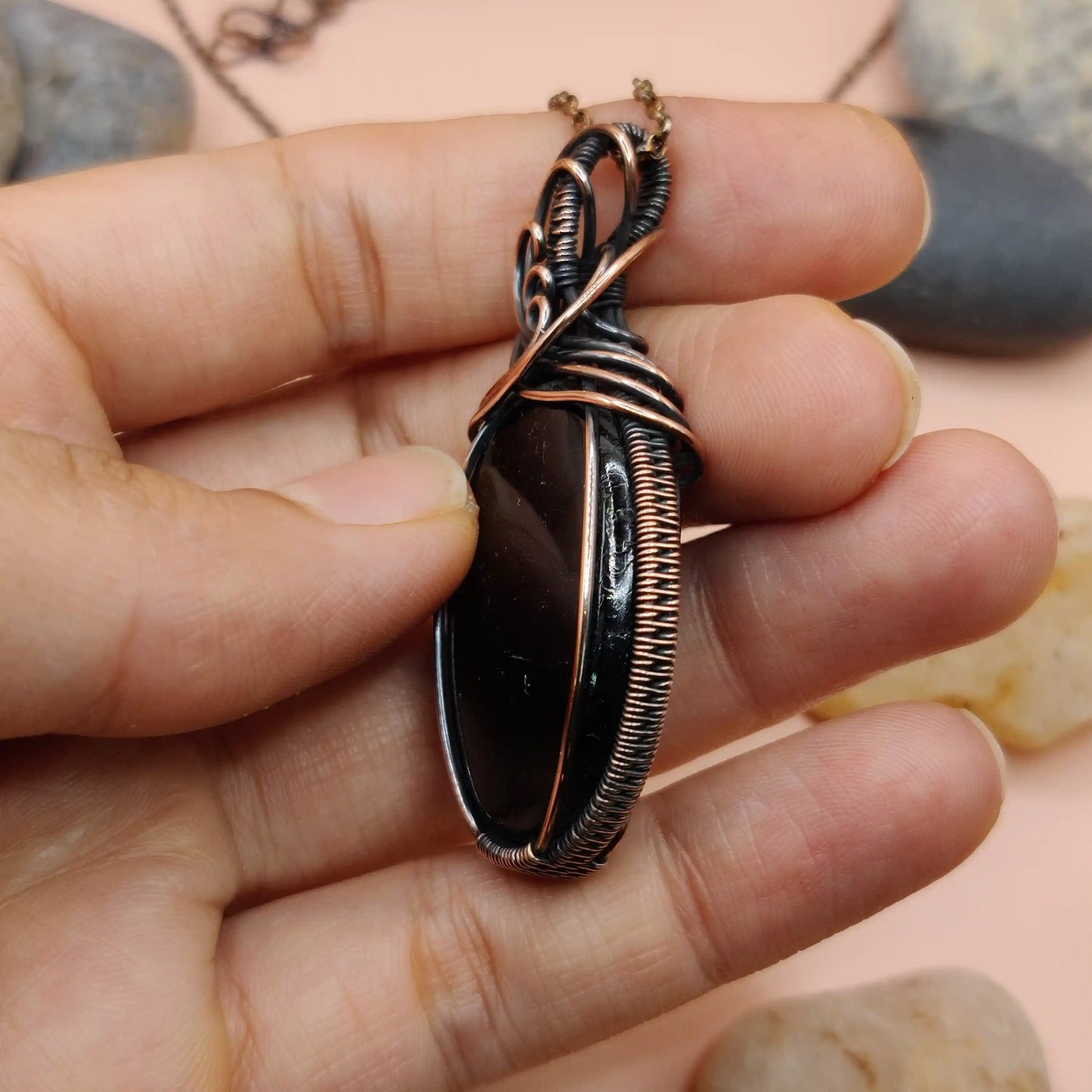 Prisha - Black Tourmaline Necklace 002