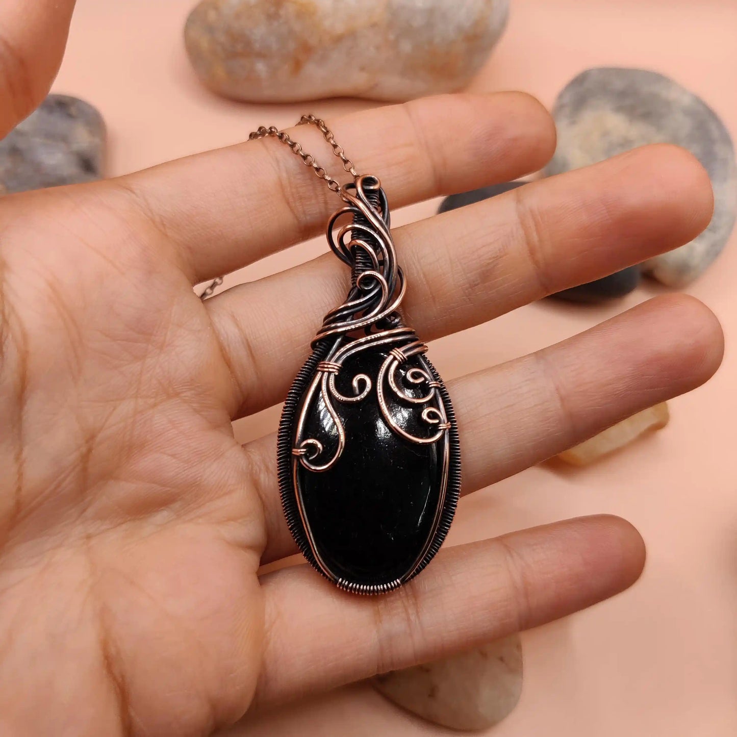 Prisha - Black Tourmaline Necklace 003