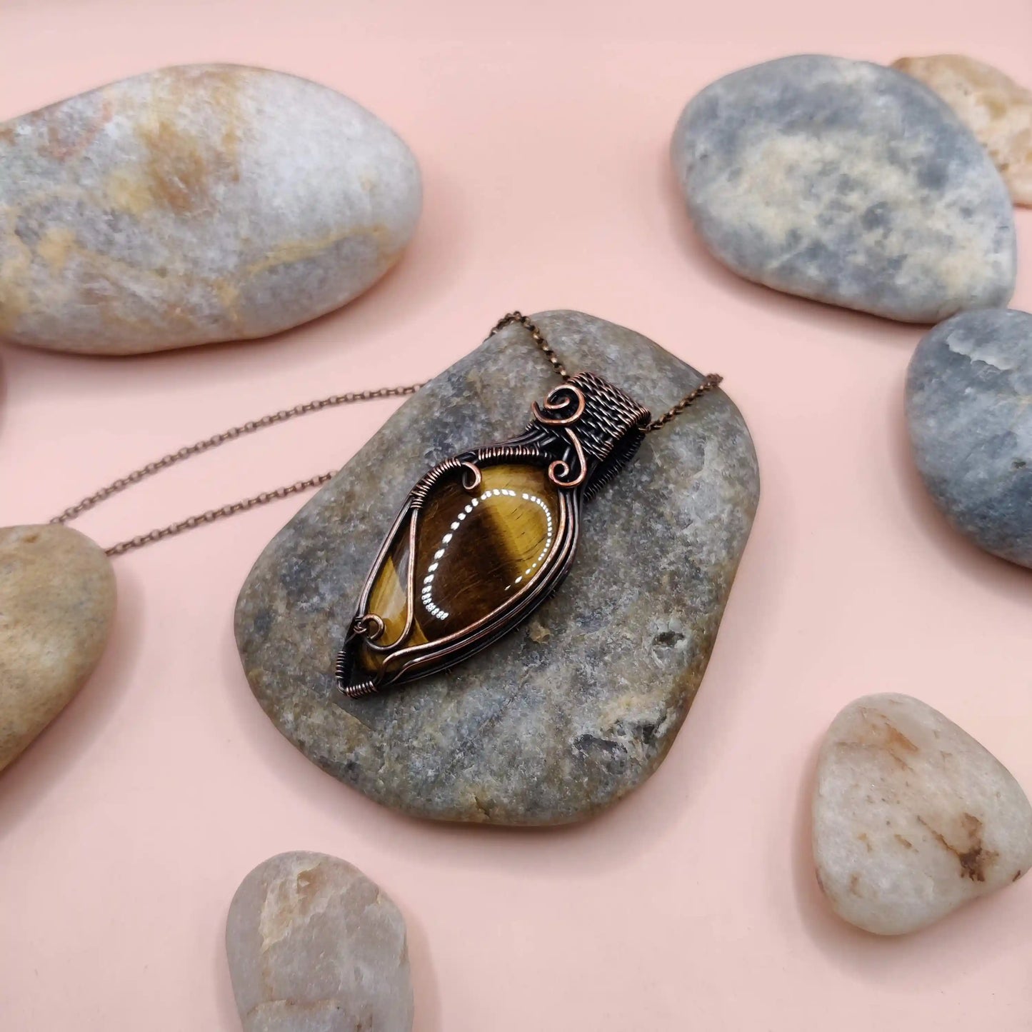 Trisha - Tiger's Eye Necklace 001