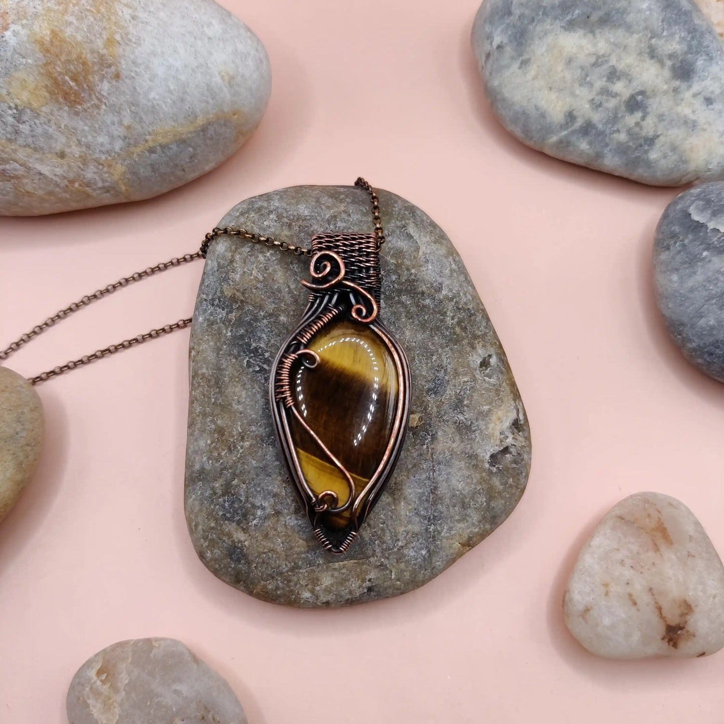 Trisha - Tiger's Eye Necklace 001