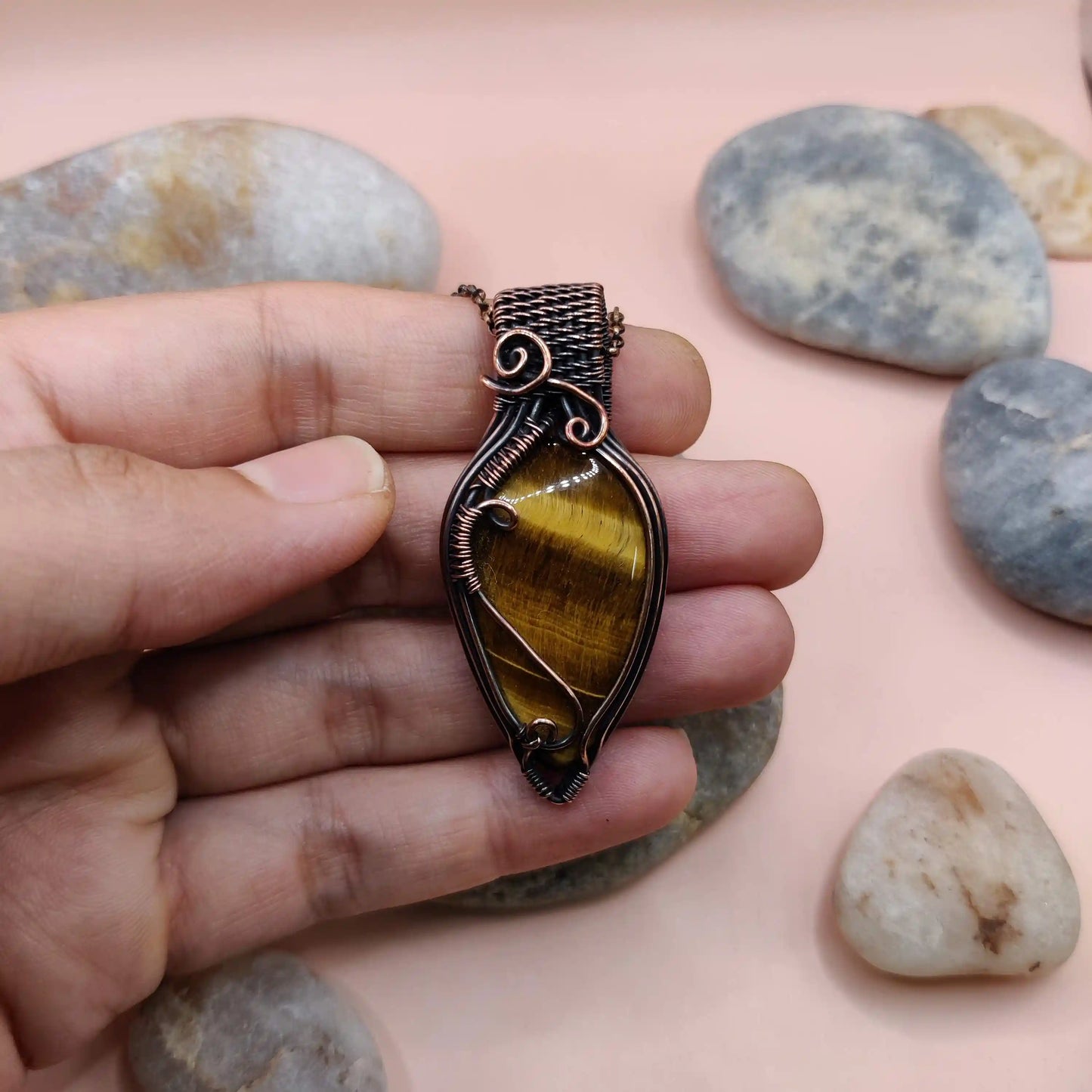 Trisha - Tiger's Eye Necklace 001