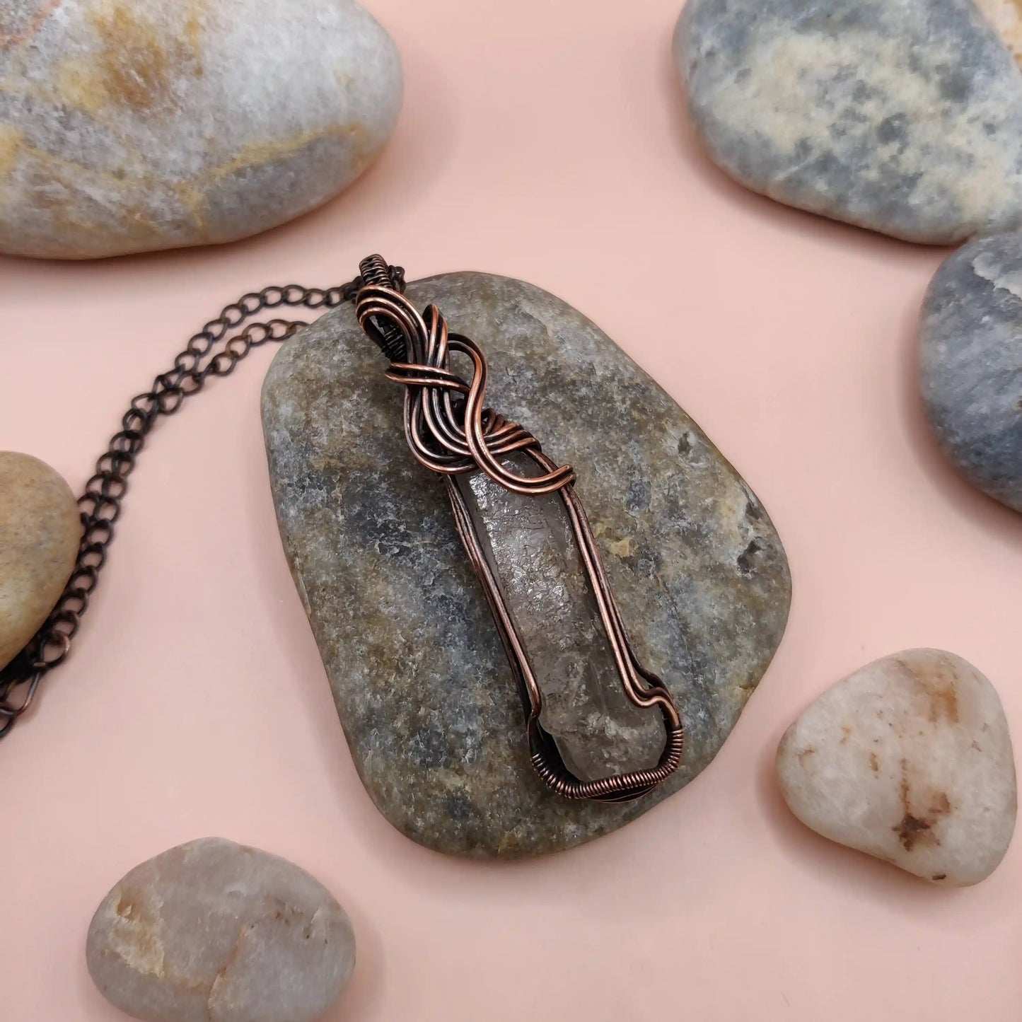 Aadhini- Clear Quartz Necklace - 009