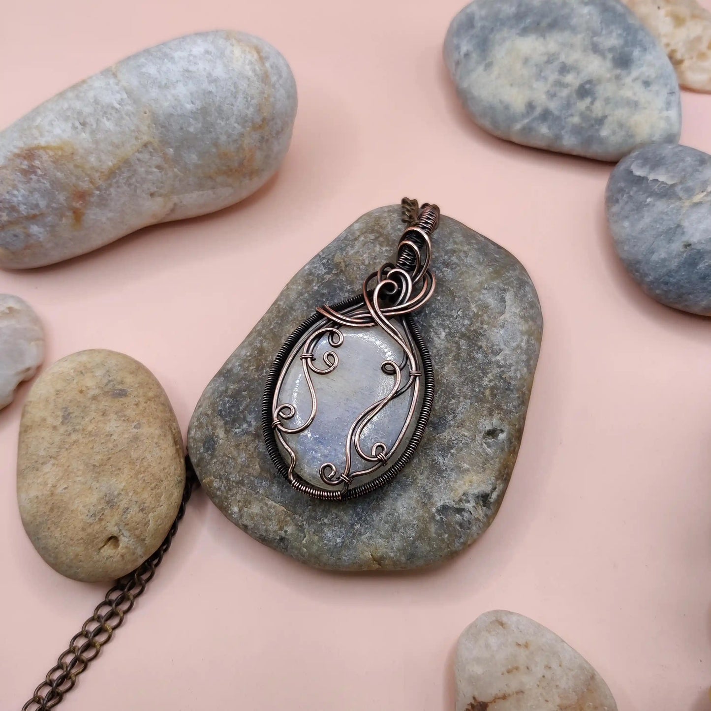 Prisha - Belomorite Moonstone Necklace 002