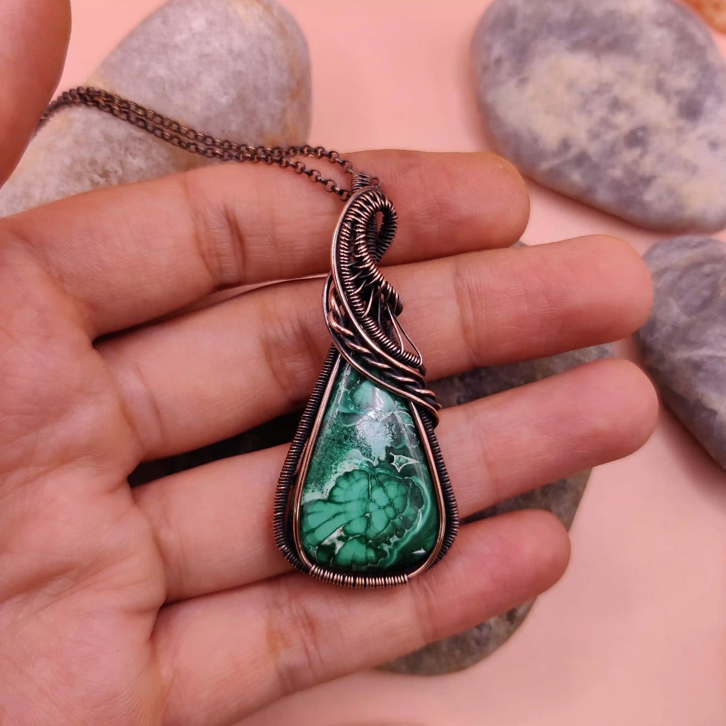 Bodhi - Malachite Necklace 003