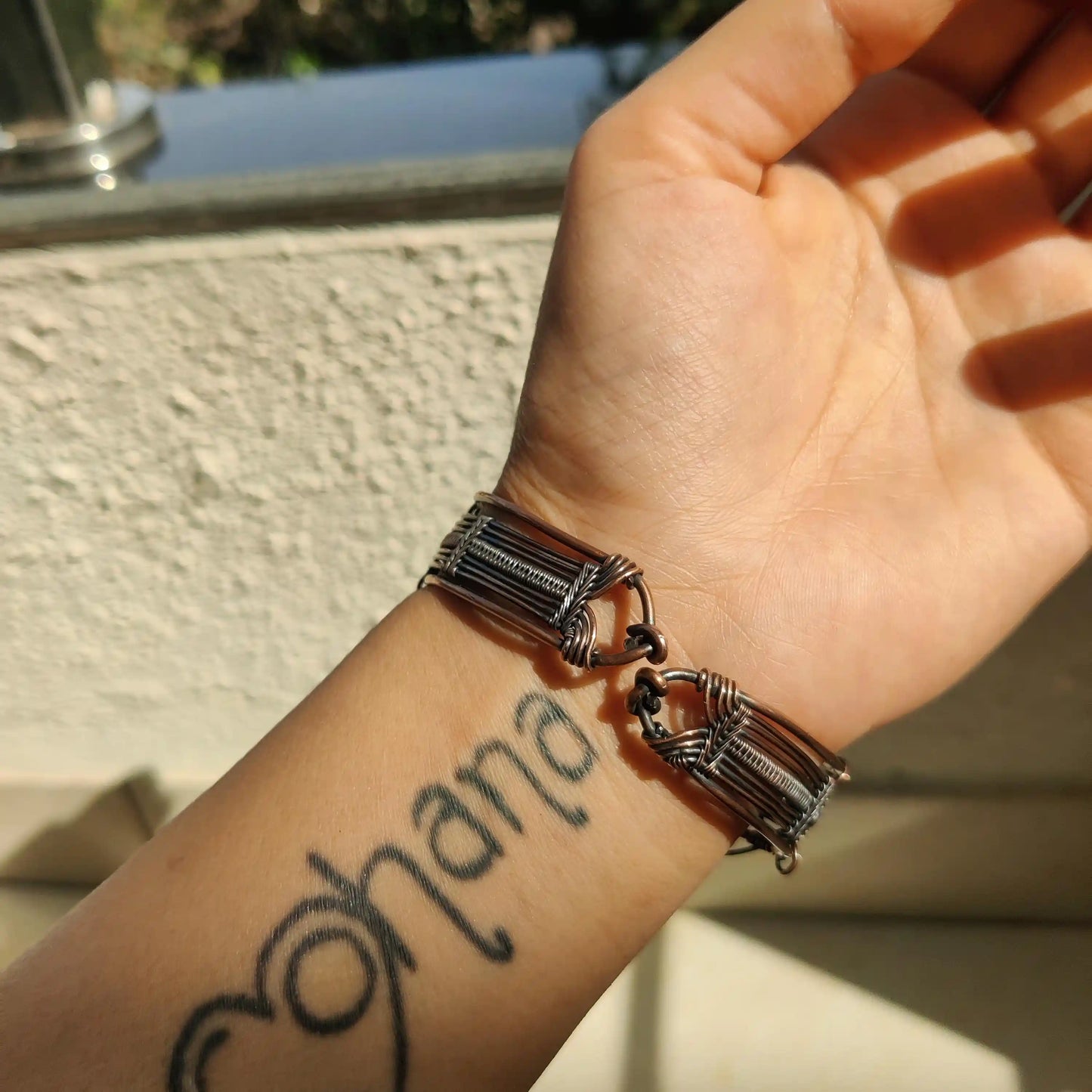 Gauranga - Tiger's Eye Copper Cuff Bracelet - 001