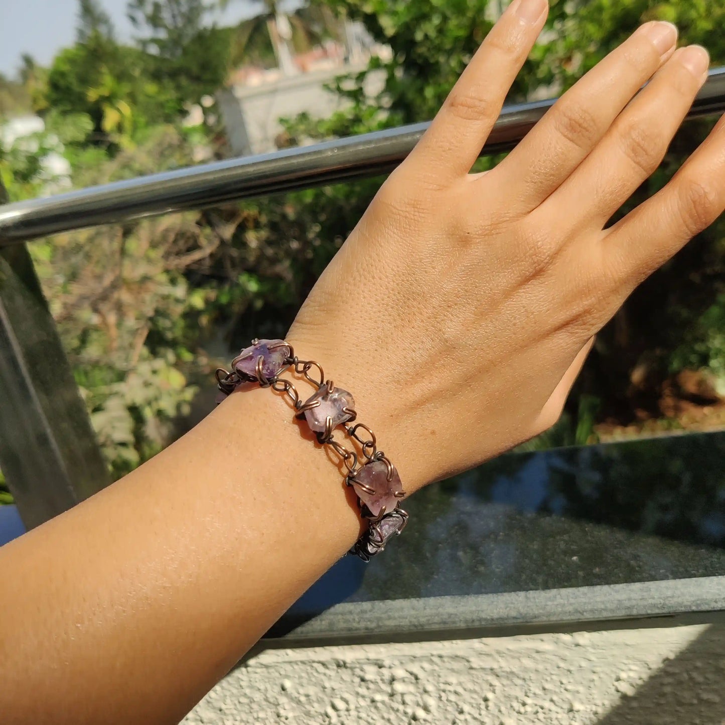 Megh - Brazilian Pink Amethyst Bracelet