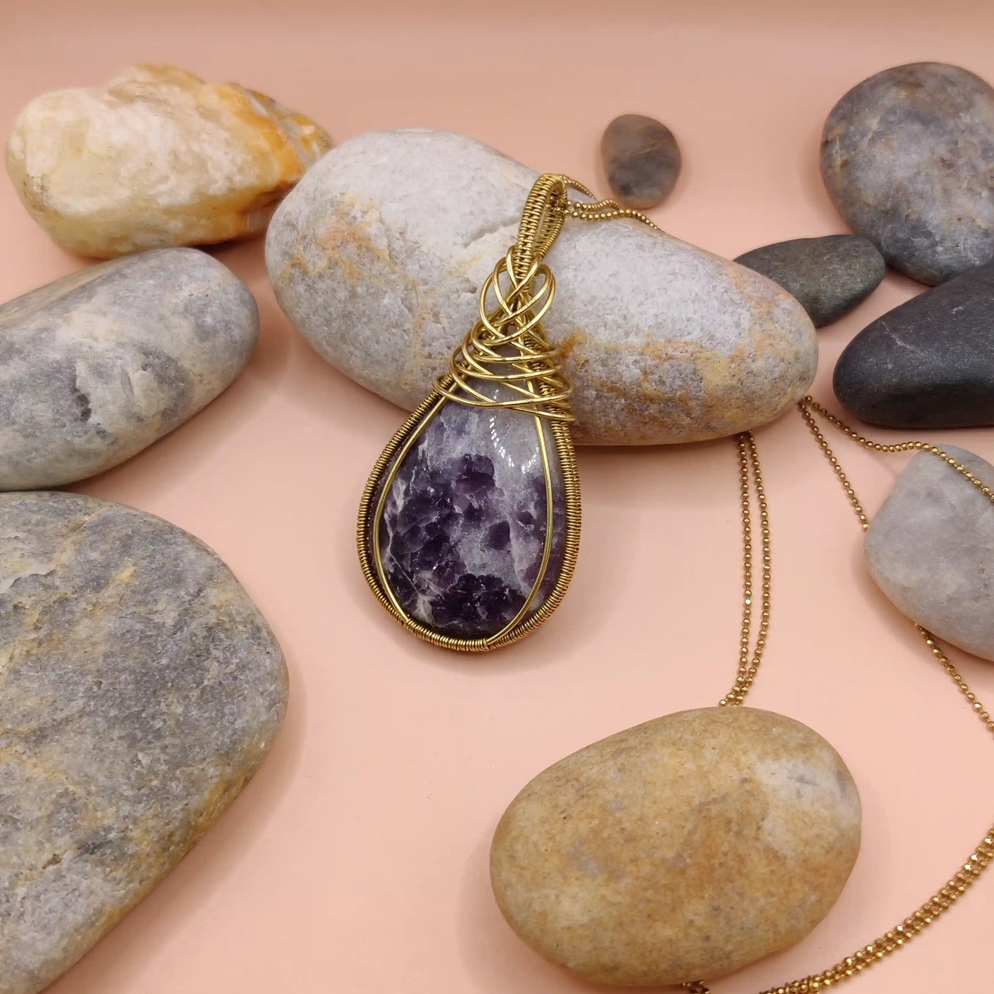 Prisha - Lepidolite Necklace - 002