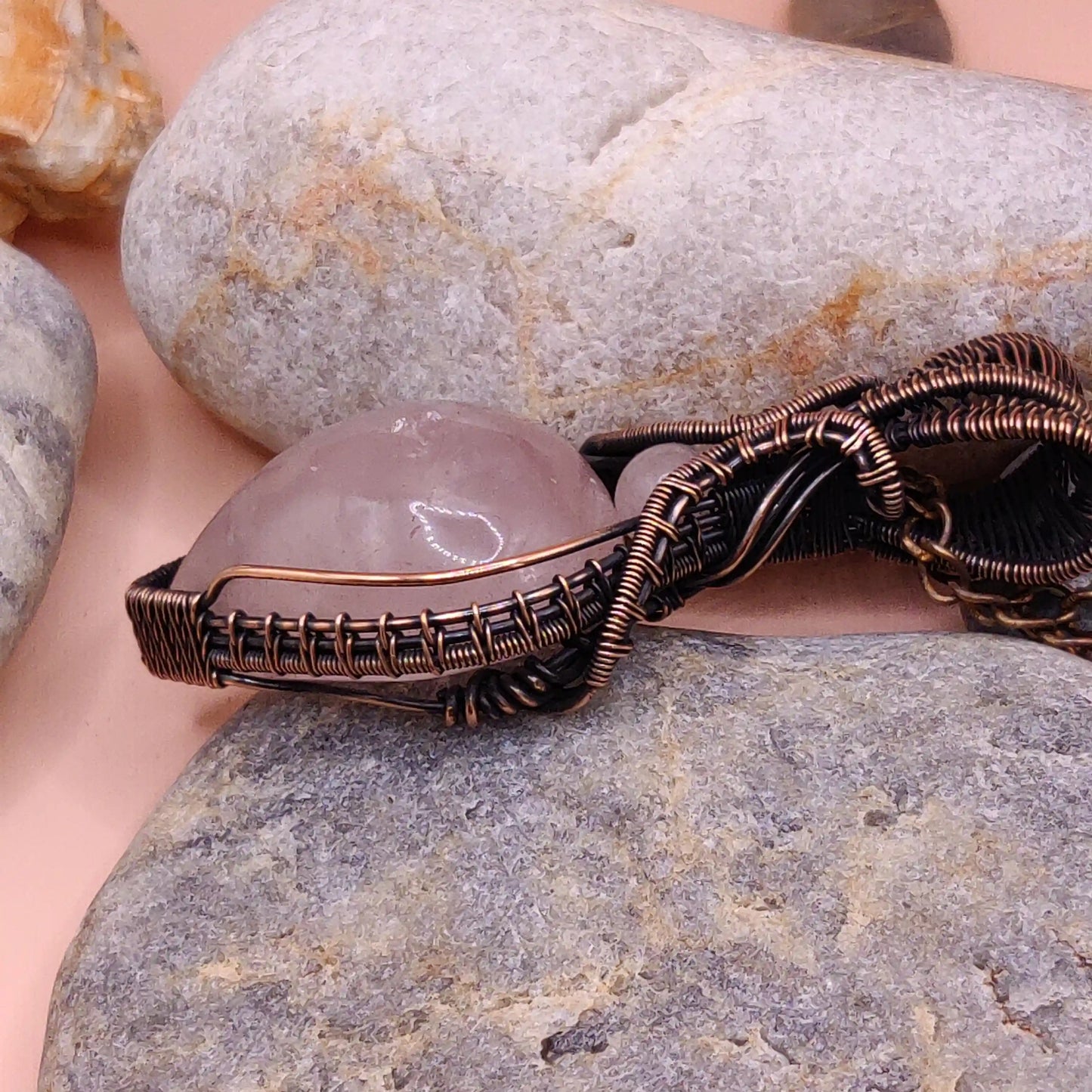 Aadhya - Rose Quartz Necklace 004