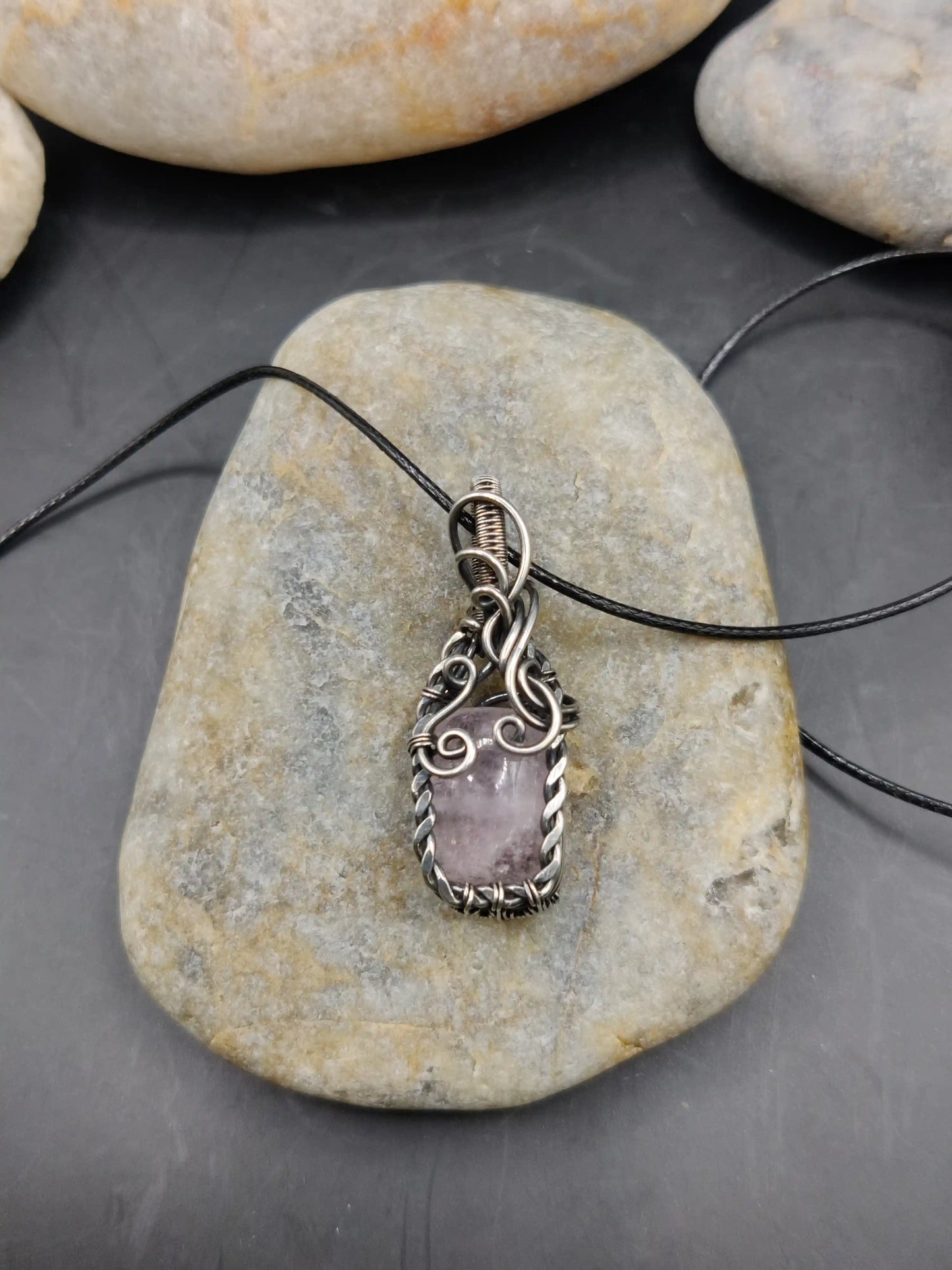 Bodhi - Morganite Silver Pendant