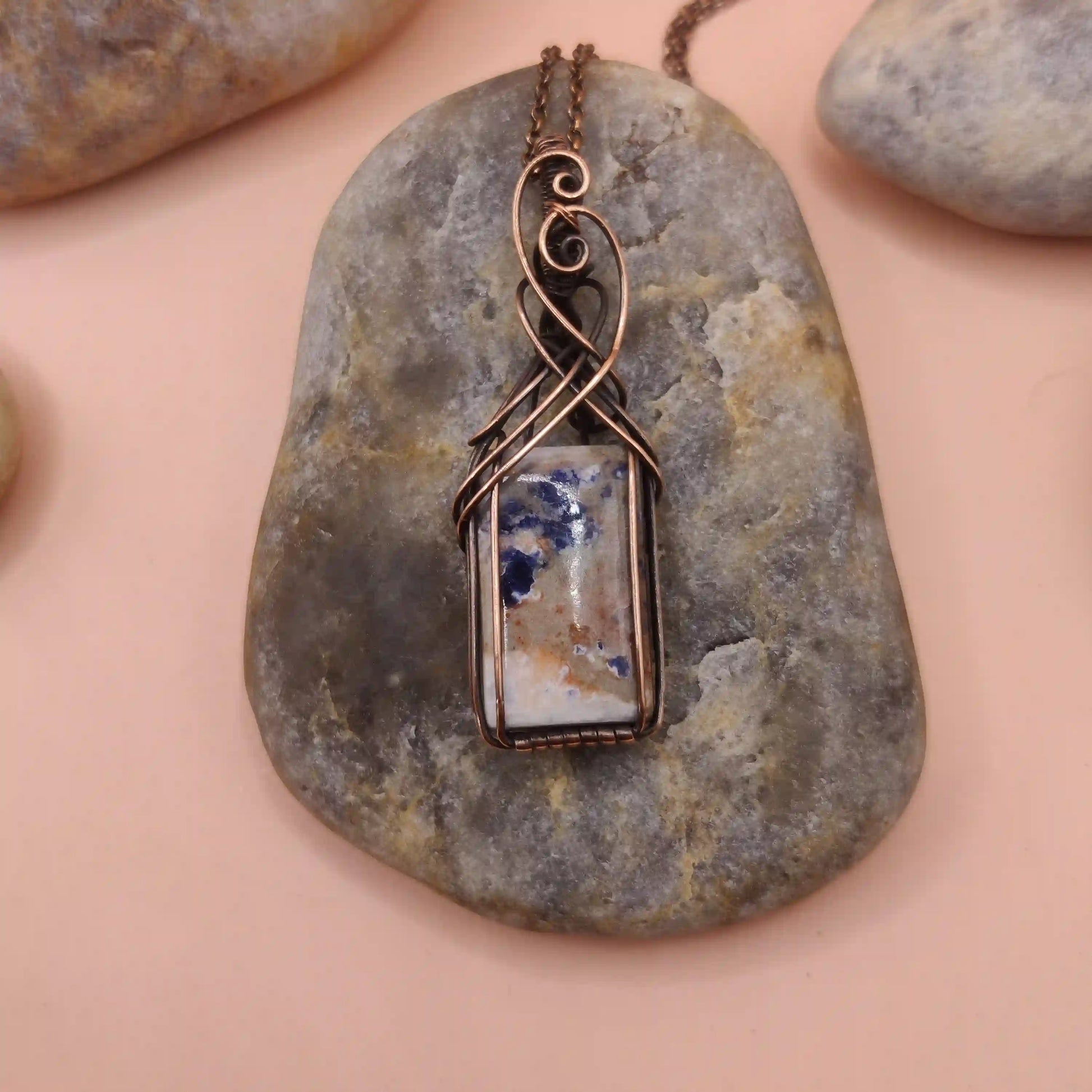 Ishana - Sodalite Necklace 001 By Sanguine Aura Handcrafted Jewellery