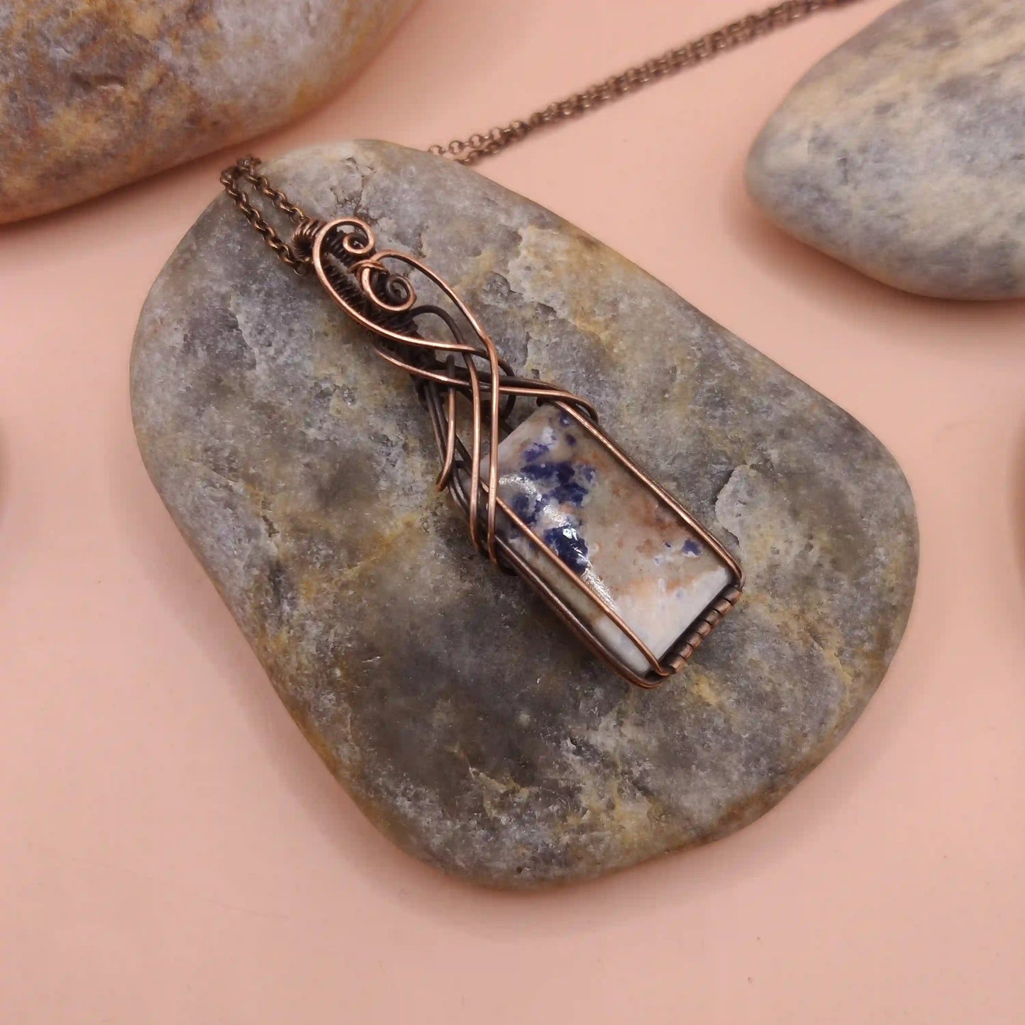 Ishana - Sodalite Necklace 001 SA1 By Sanguine Aura Handcrafted Jewellery