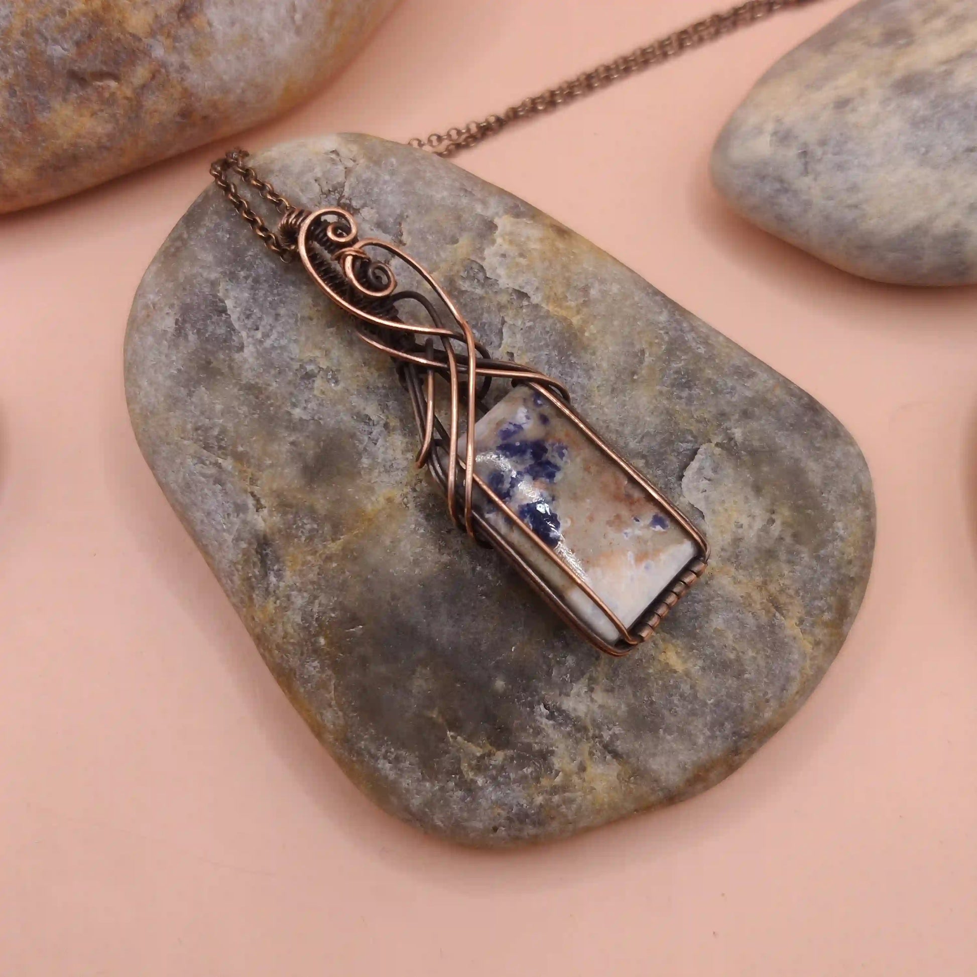 Ishana - Sodalite Necklace 001 SA1 By Sanguine Aura Handcrafted Jewellery