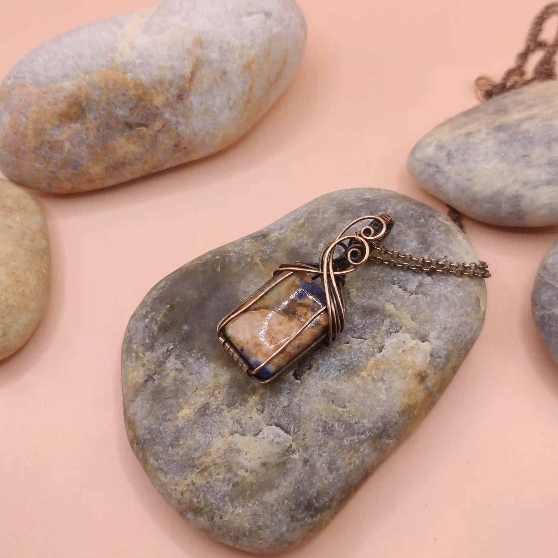 Ishana - Sodalite Necklace 002 SA11 By Sanguine Aura Handcrafted Jewellery