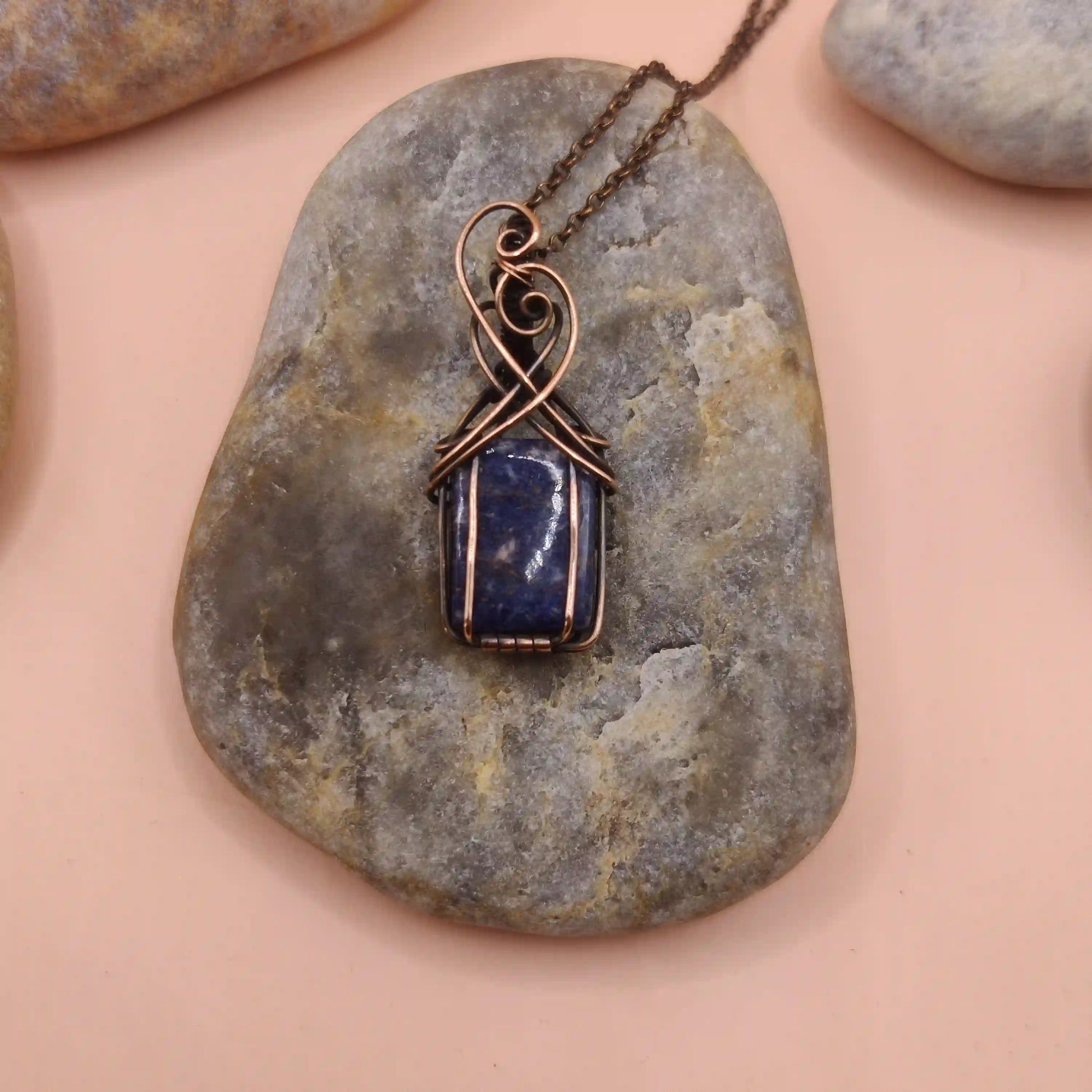 Ishana - Sodalite Necklace 002 SA3 By Sanguine Aura Handcrafted Jewellery