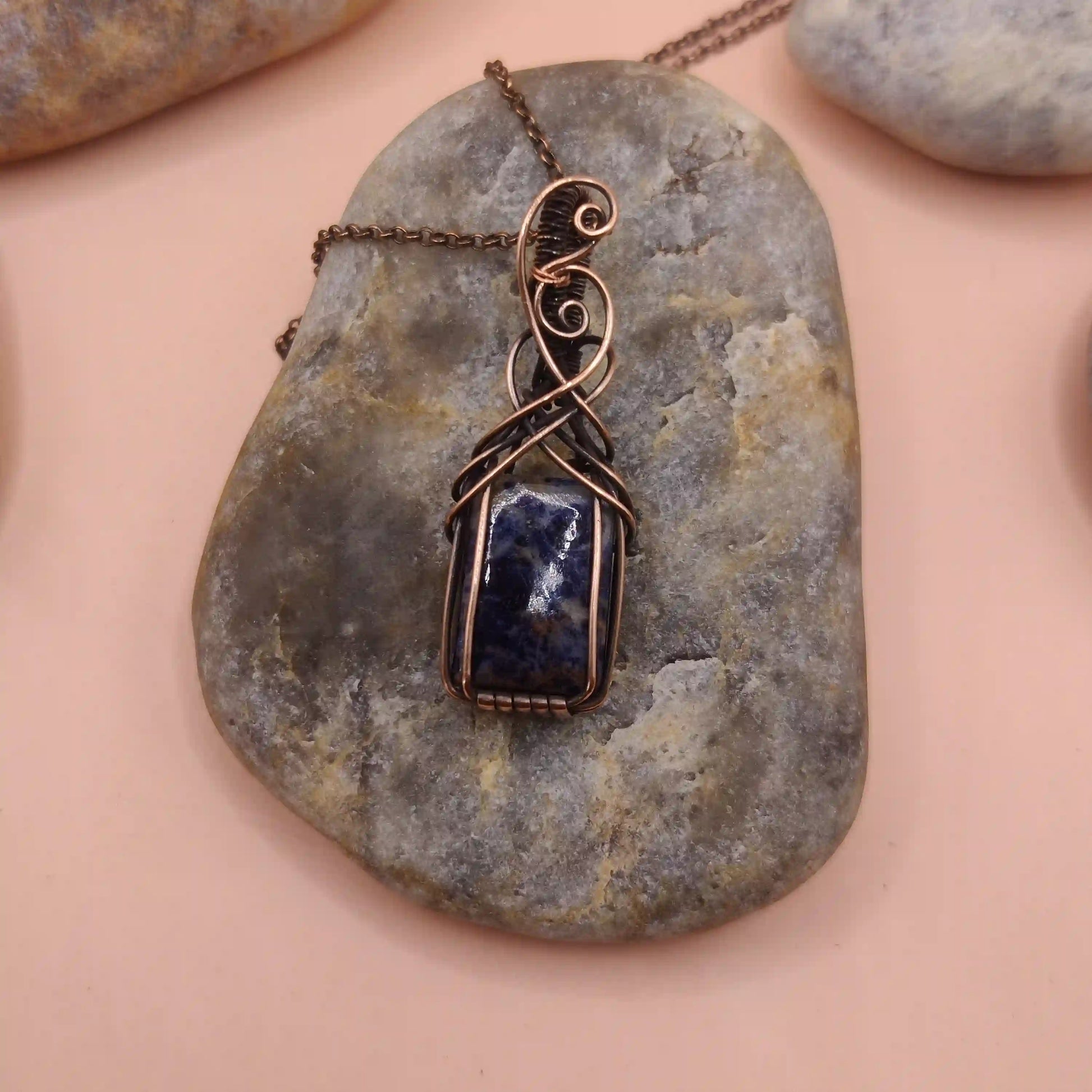 Ishana - Sodalite Necklace 002 SA4 By Sanguine Aura Handcrafted Jewellery